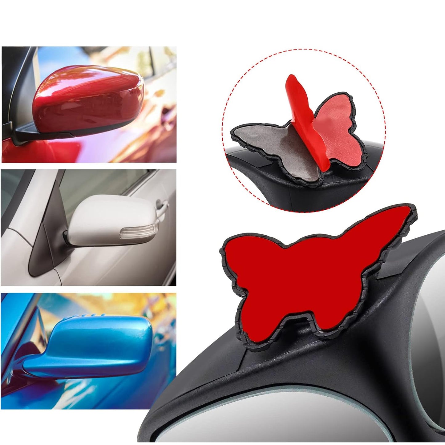 2 In 1 Car Blind Spot Mirror 360 Rotation Adjustable Hd Glass (1 Pc) - Happy Price - Image 2