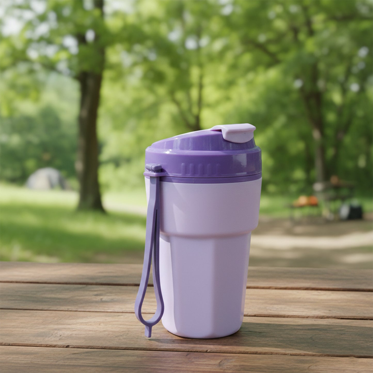 500ml Plastic Sipper Bottle with Flip-Top Lid and Strap - 1 Pc - Happy Price - Image 6