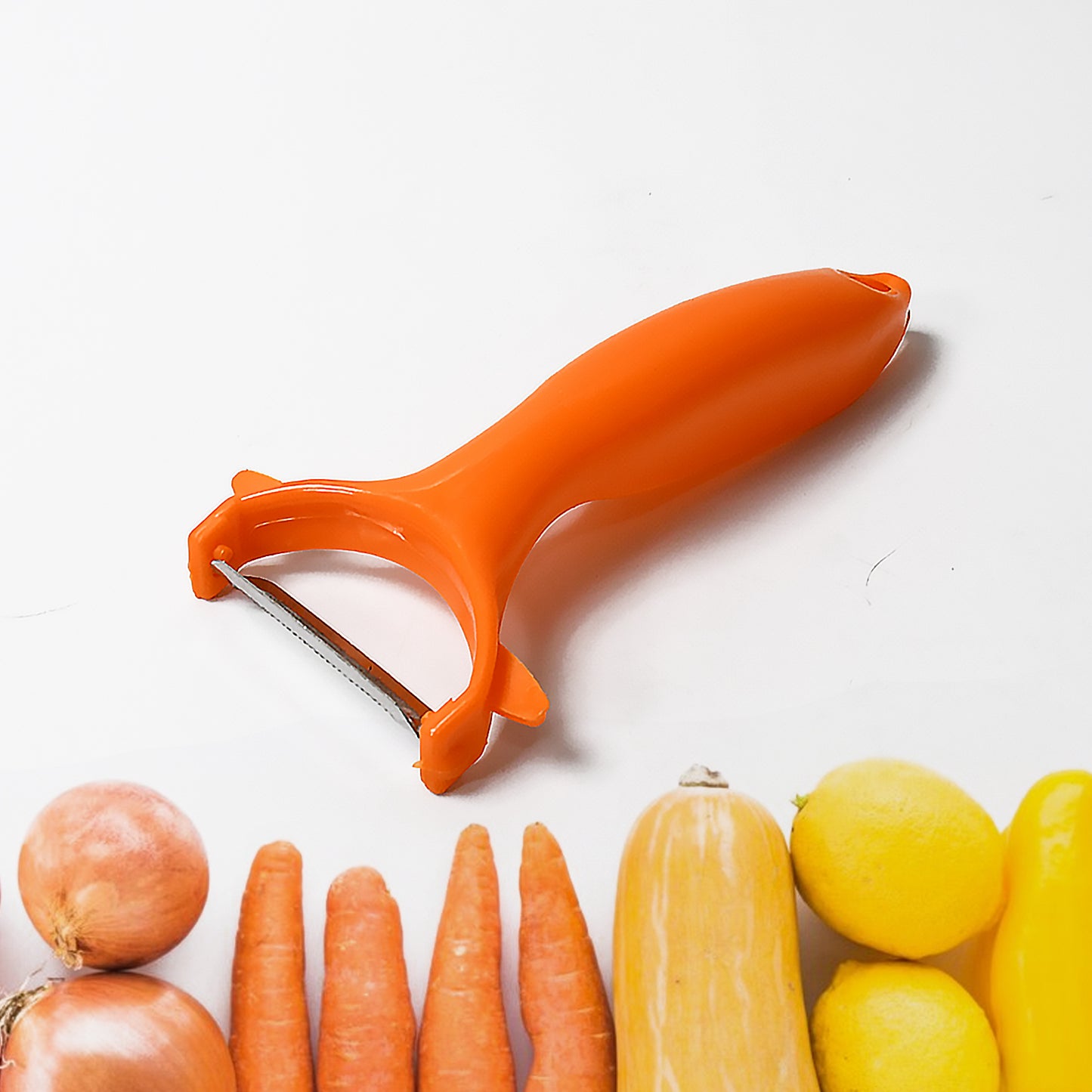 2 In 1 Kitchen Combo Lighter Stainless Steel Durable Gas Lighter With Vegetable Cutter Peeler For Kitchen Steel Gas Lighter (2 Pc Set) - Happy Price - Image 3