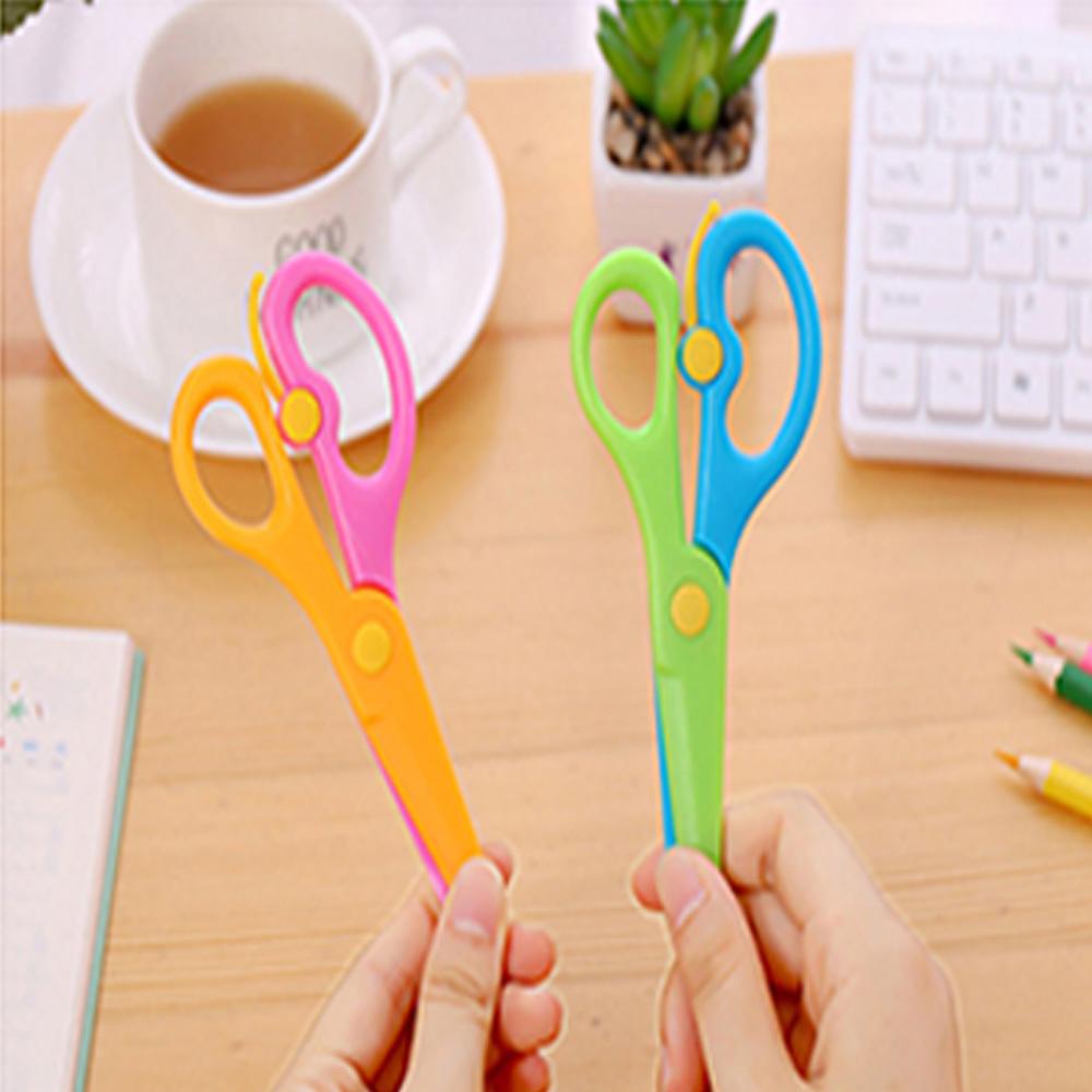 Kids Handmade Plastic Safety Scissors Safety Scissors - Happy Price - Image 6