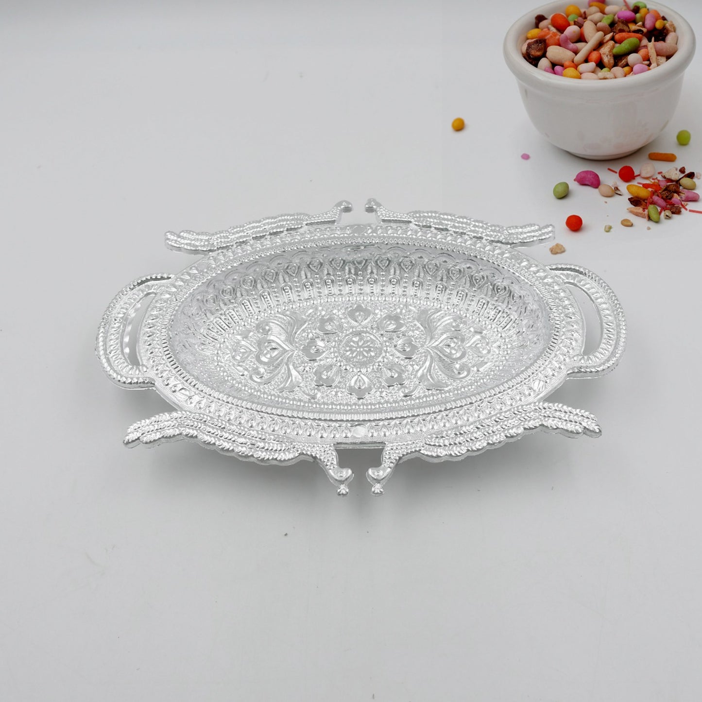 Decorative Mukhwas Serving Tray Serving Mukhwas Plate Fancy Candy Tray Dry Fruit Serving Tray - Happy Price - Image 2