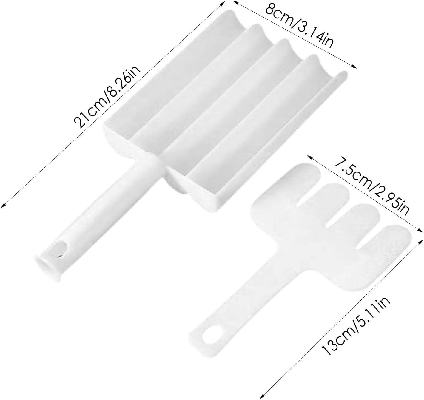 Small Multifunction Fritters Maker - Creative Fritters Scoop Multi-function Ball Maker Portable Maker For Making Cake Balls Ice Cream Spoon Doughnut Hand Cutting Scoop(2pc Set) - Happy Price - Image 5