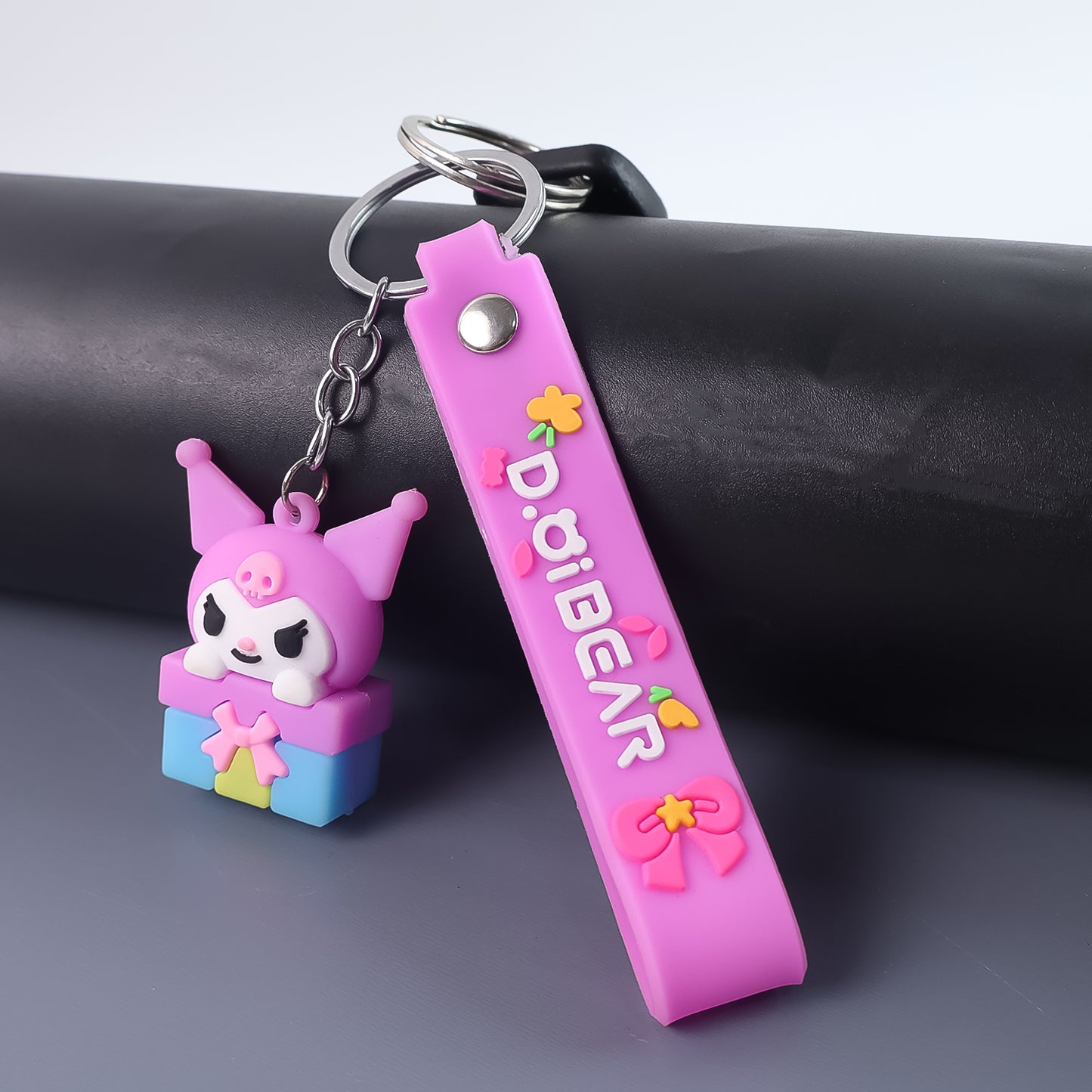 Cute Cartoon Silicone 3d Key Chain With Metal Hook Strap (Pack Of 1) - Happy Price - Image 5