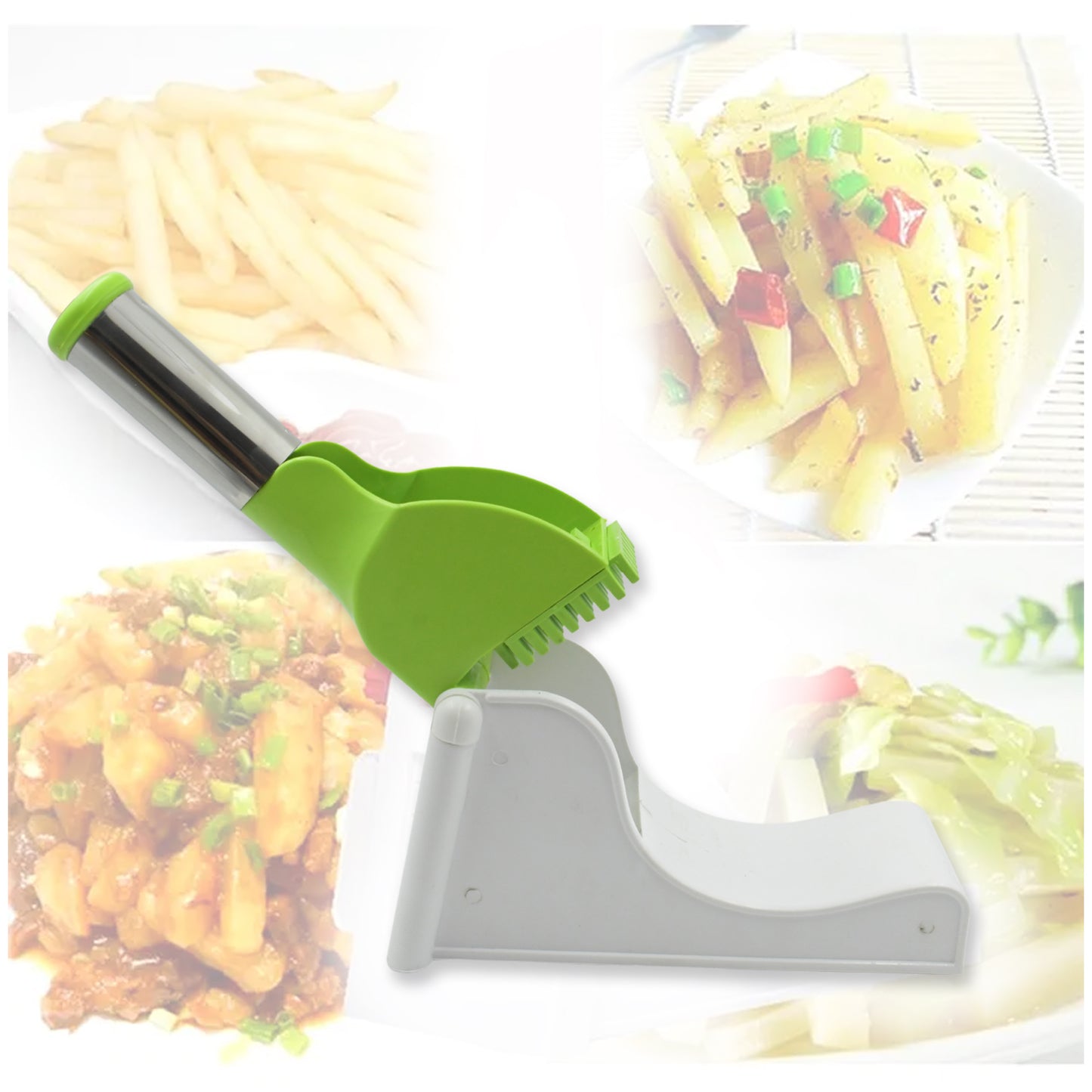Virgin Plastic French Fry Chipser Potato Chipserpotato Slicer With Container - Happy Price - Image 6