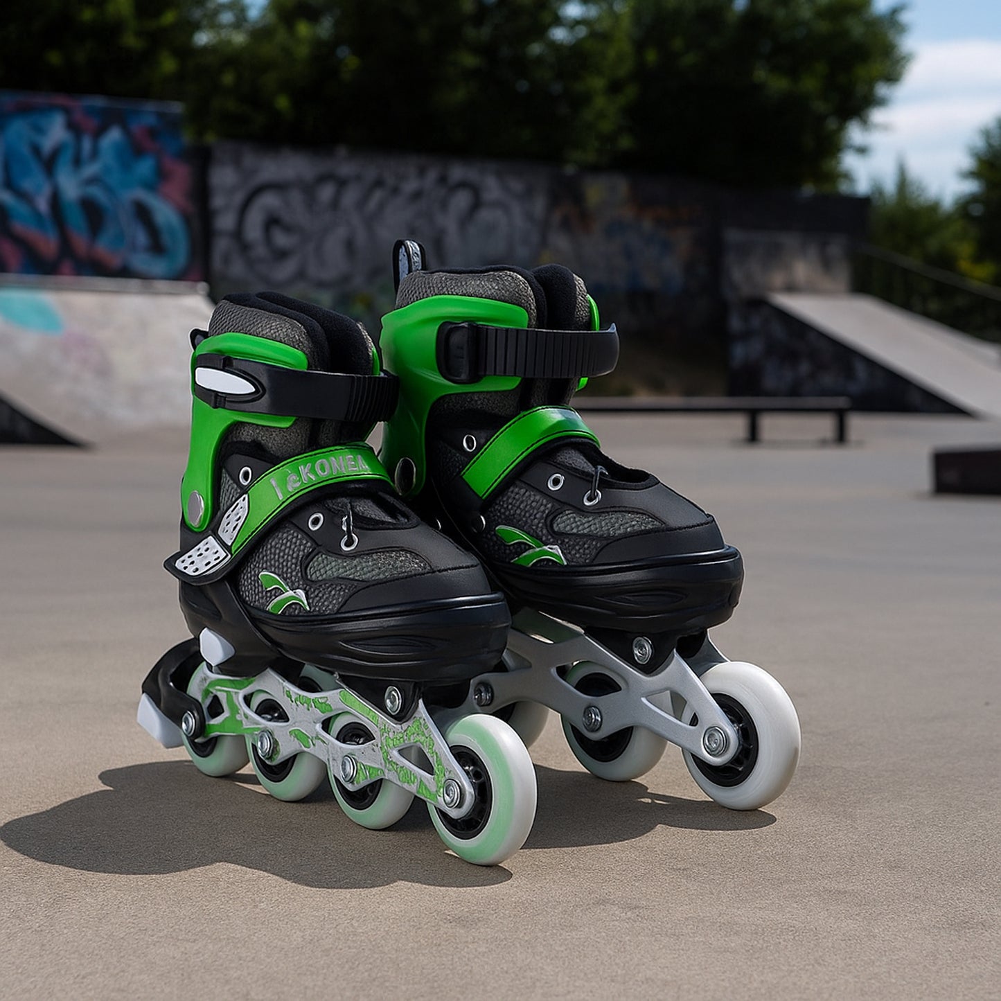 Adjustable Inline Skates for Kids & Adults - Large Size, PU Wheels, Aluminum Frame - Great Price - Image 5