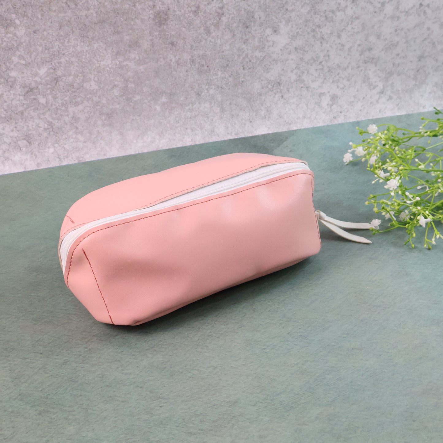 PU Leather Cosmetic & Pencil Pouch - 1 Pc - Happy Price - Image 3