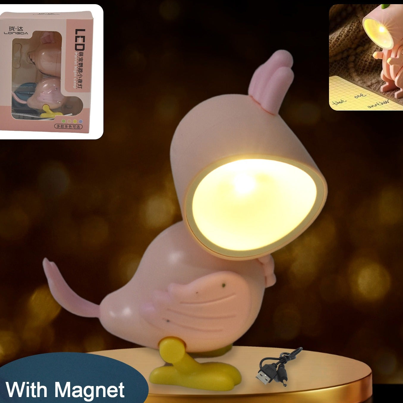 Magnetic Parrot Night Lamp - Battery Included (1 Pc) - Happy Price - Image 1