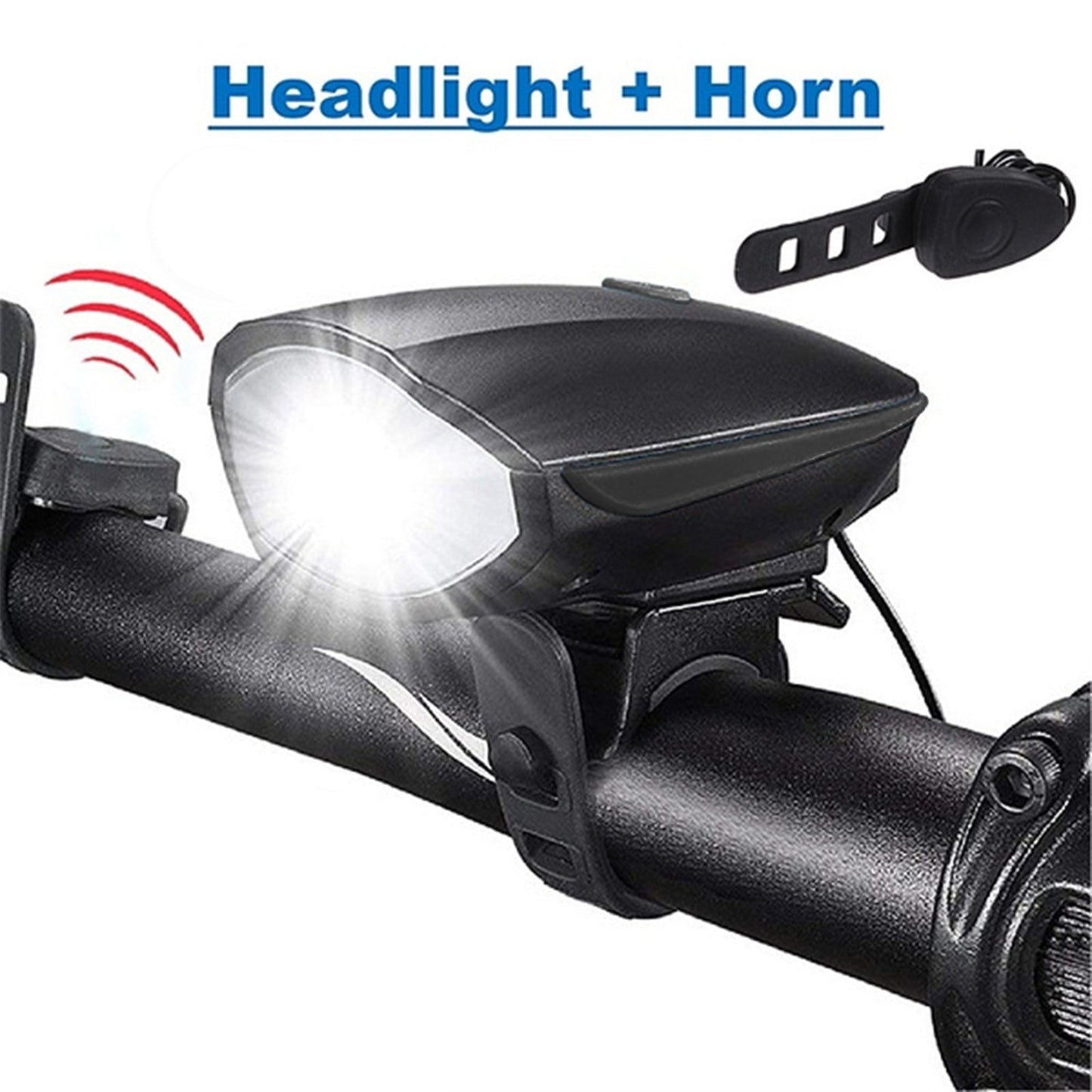 Bicycle Horn With Led Light Work On Battery - Happy Price - Image 2