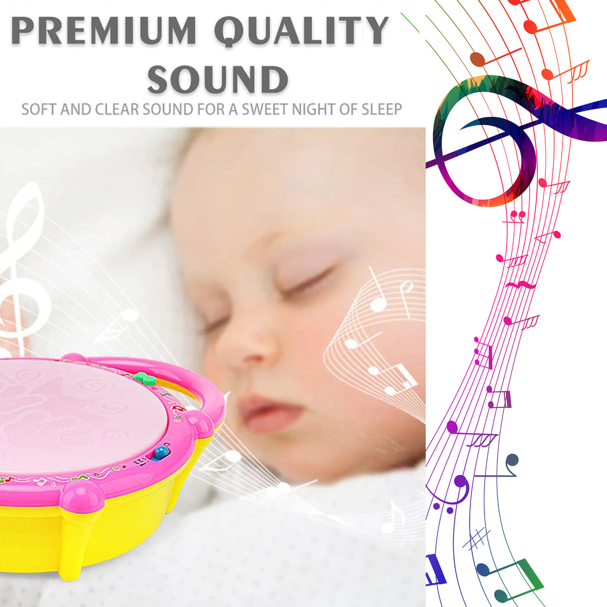 Flash Drum Toys For Kids With Light Musical Sound Colorful Plastic Baby Drum Musical Toys For Children Baby Toy Instrument Best Gift For Boys Girls. - Happy Price - Image 2
