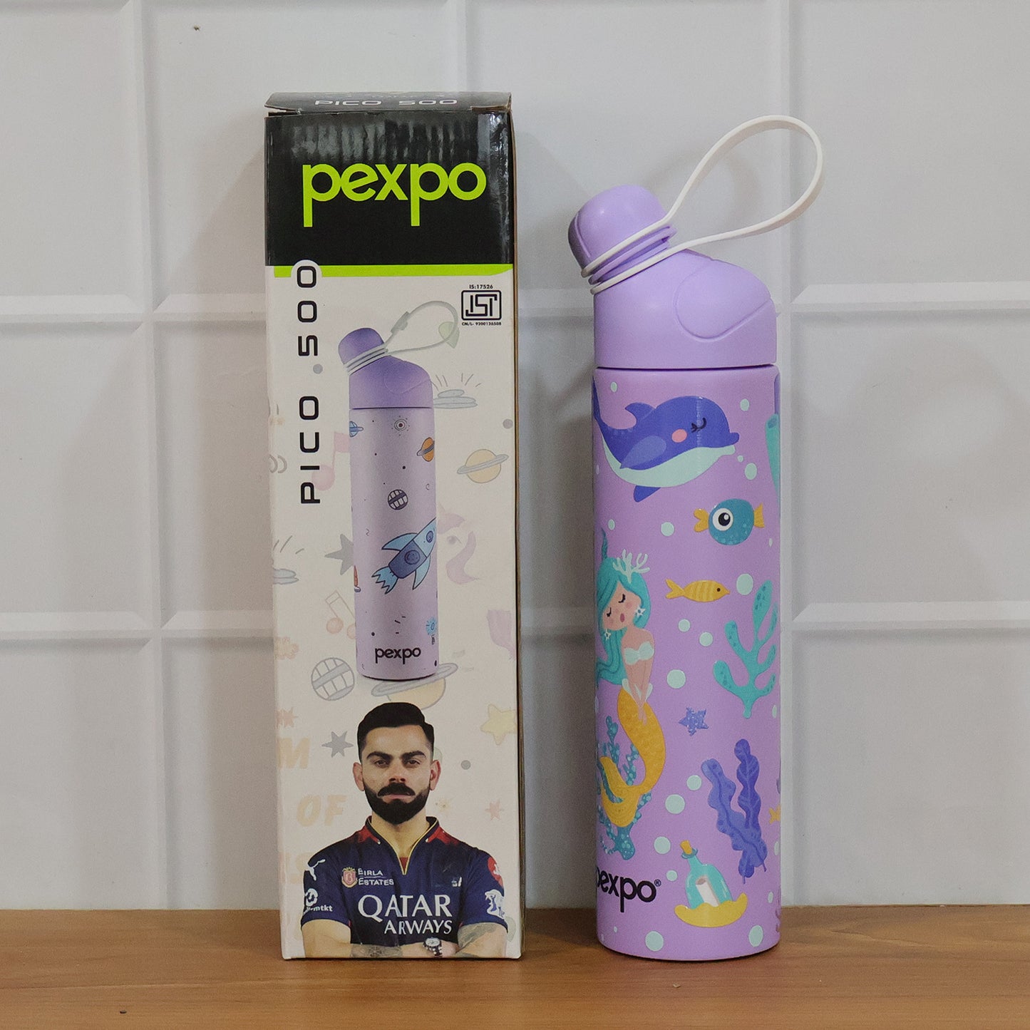Pexpo Pico Art Insulated Stainless Steel Water Bottle - 500 ML, Hot & Cold - Great Price - Image 7