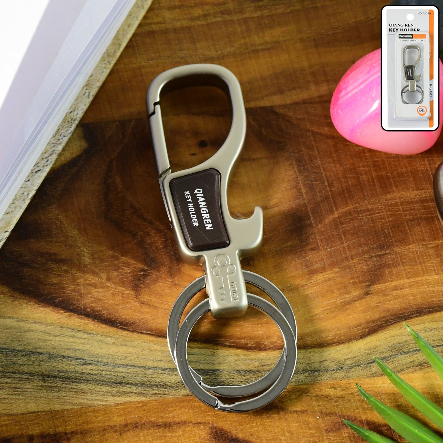 Metal Carabiner Keychain with Dual Rings - 1 Pc - Great Price - Image 6