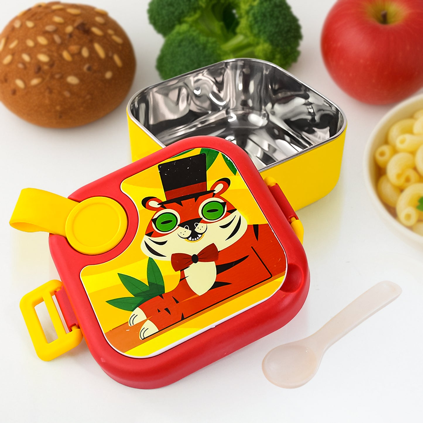 Ganesh Tangy Kids Stainless Steel Lunch Box - Happy Price - Image 6