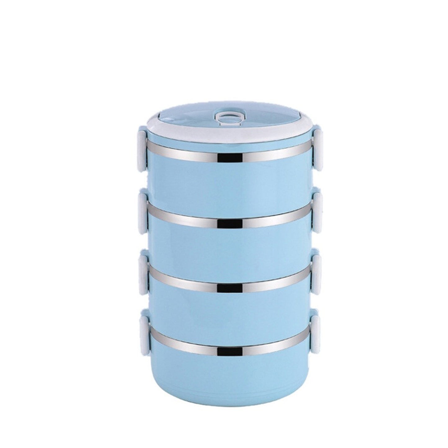 4 Layer Stainless Steel Stackable Lunch Box for Hot Food - Happy Price - Image 6