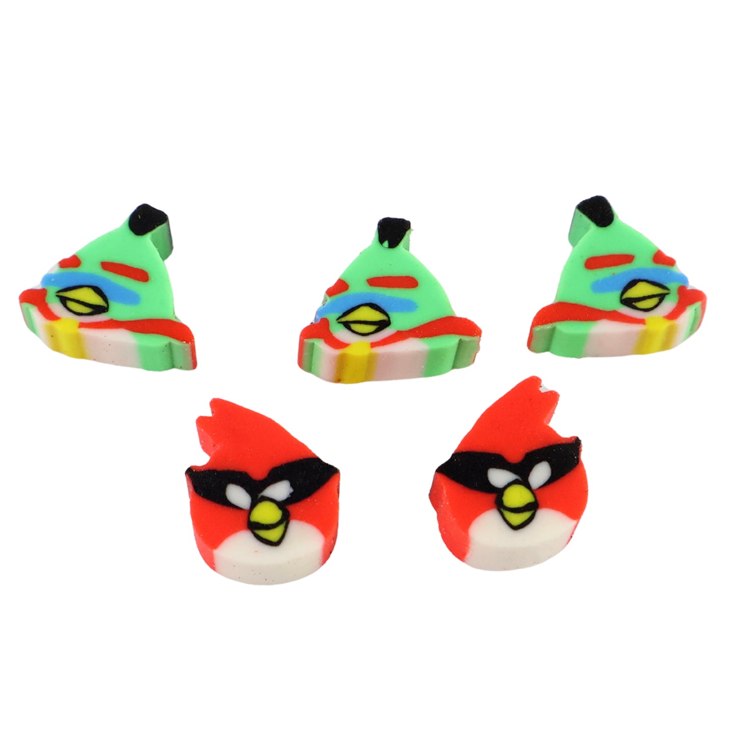 Mini Cartoon Erasers - 5 Pc Set, Fun Shapes for Kids - Happy Price - Image 2