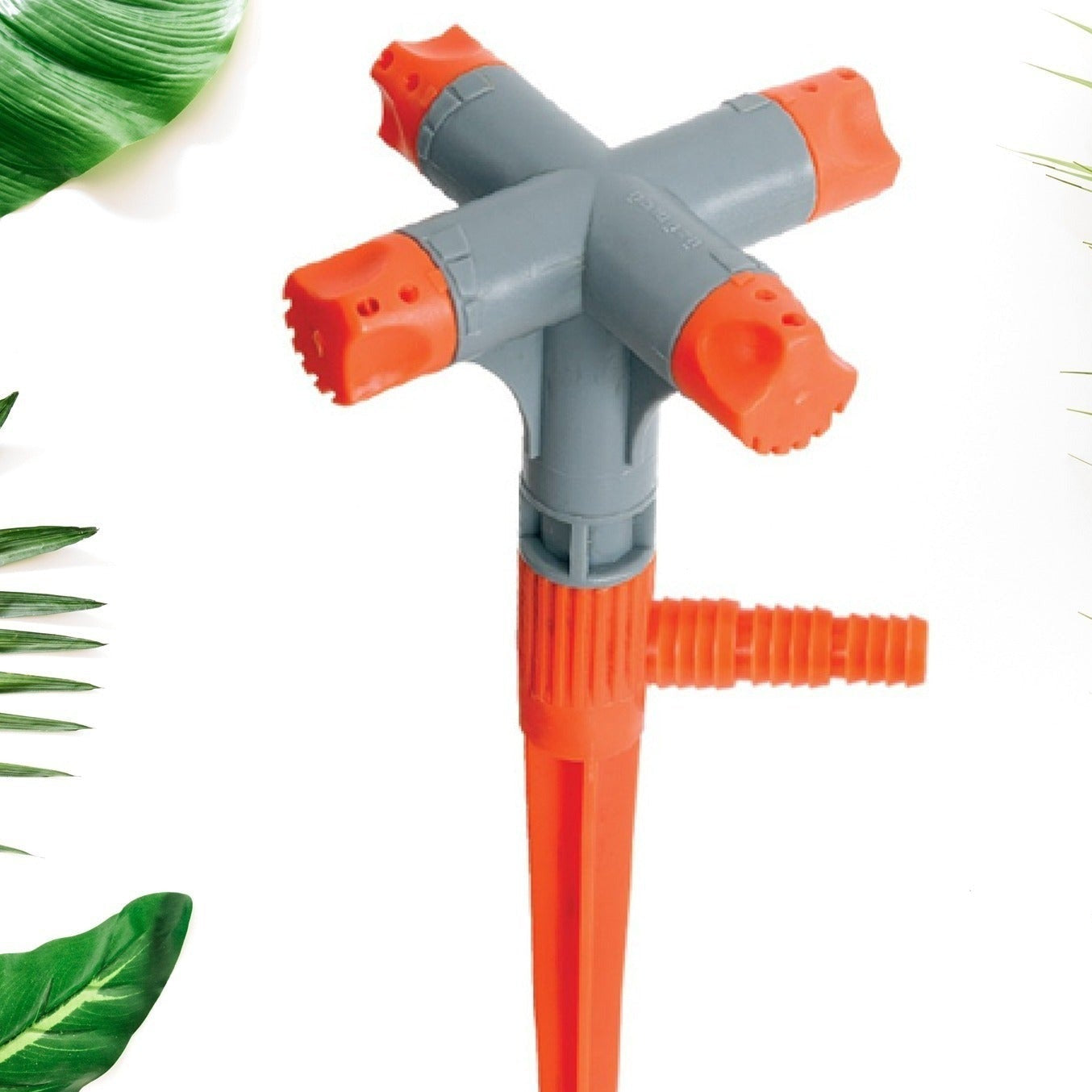 Garden Sprinkler 360 Rotating Adjustable Round 3 Arm Lawn Water Sprinkler For Watering Garden Plantspipe Hose Irrigation Yard Water Sprayer - Happy Price - Image 1