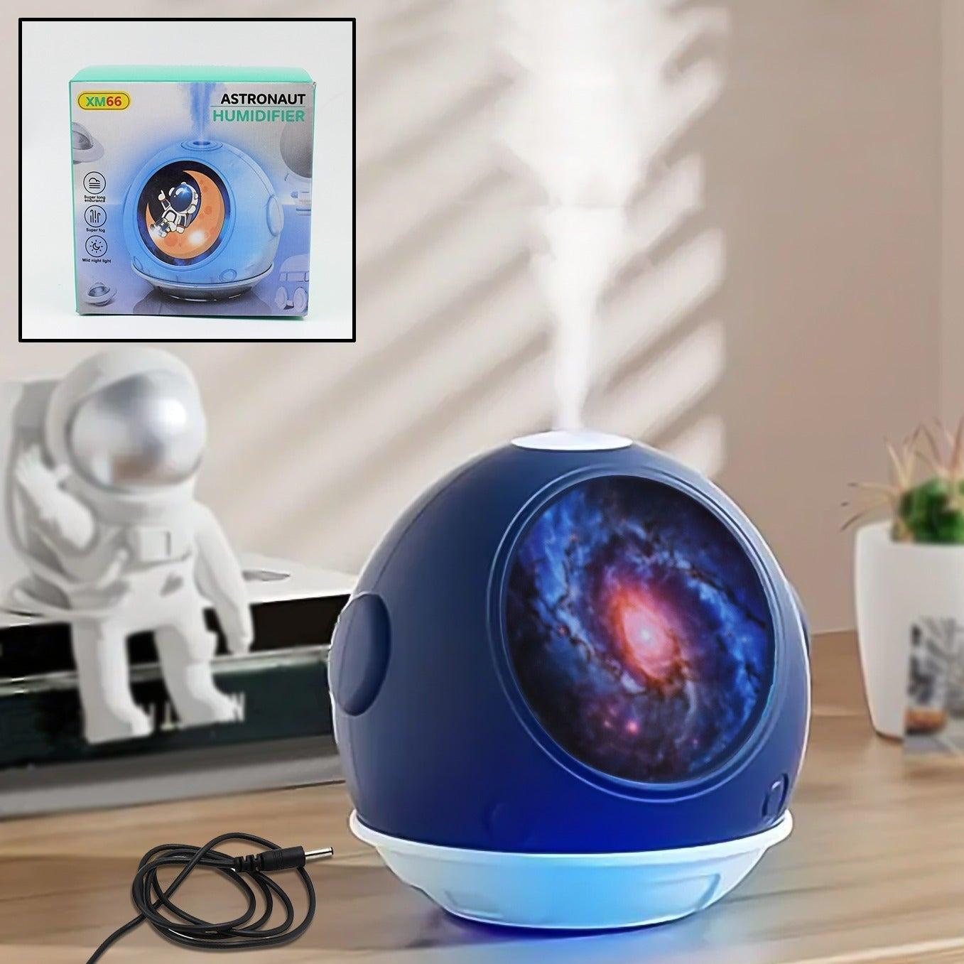 Astronaut Humidifier Ball Shape Humidifier (1 Pc 110 Ml) - Happy Price - Image 1