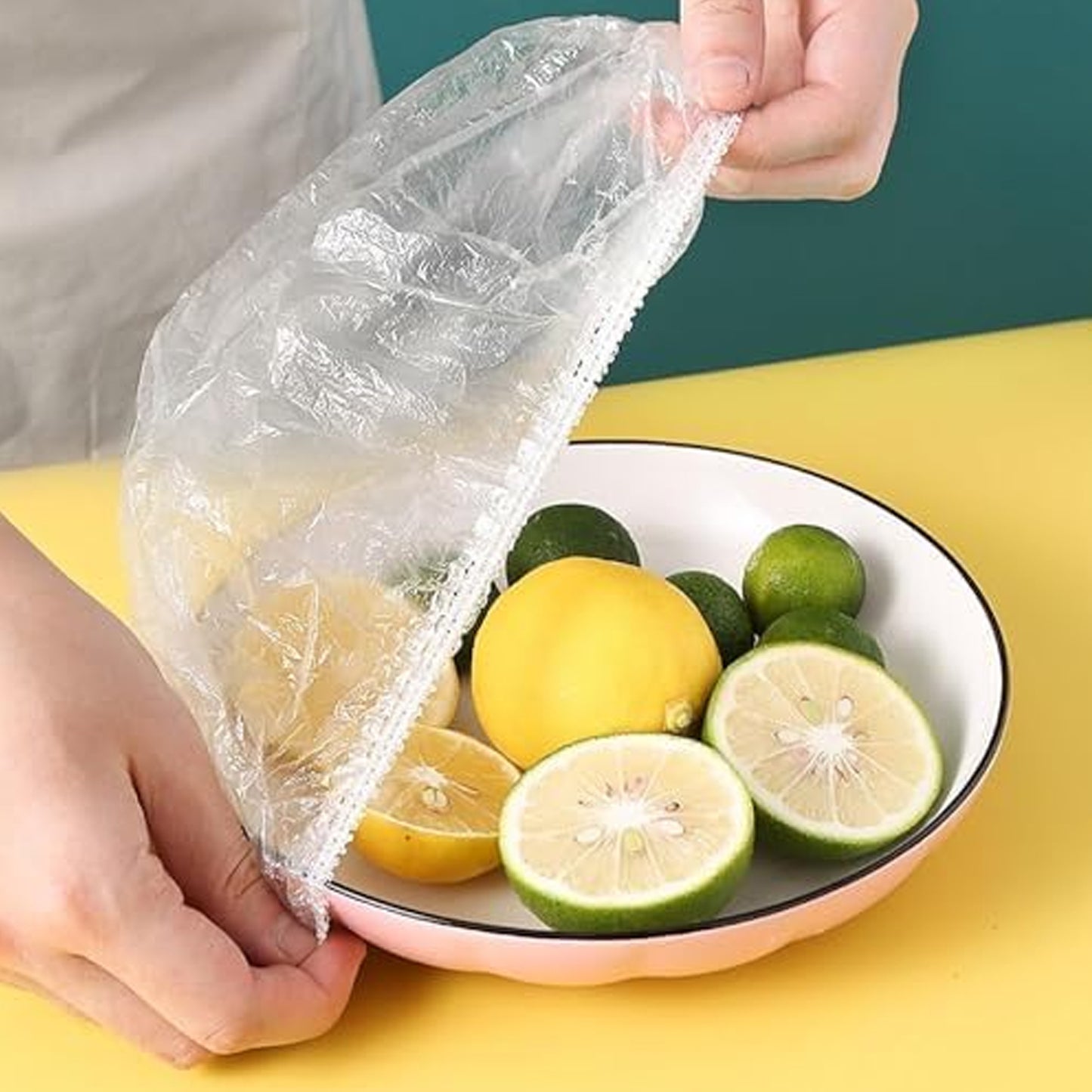 Disposable Elastic Food Storage Covers Bag (100 Pcs Set Small) - Happy Price - Image 6