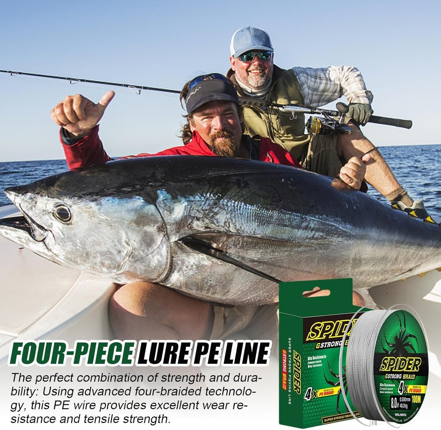 Braided Fishing Line Abrasion Resistant Braided Wires 100 Mtr Braided Wire - Happy Price - Image 2