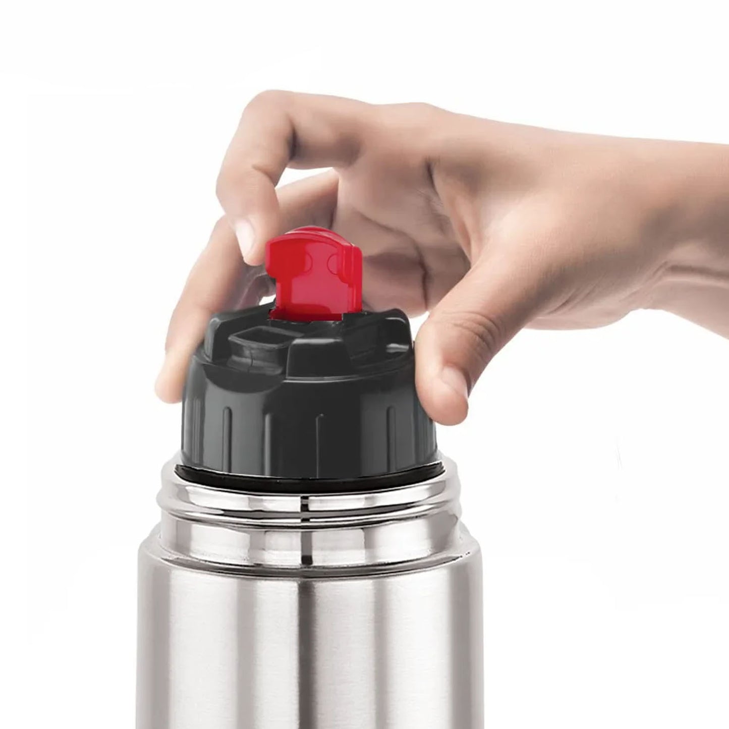 1000 ML Stainless Steel Vacuum Flask with Push Button Lid - Great Price - Image 6