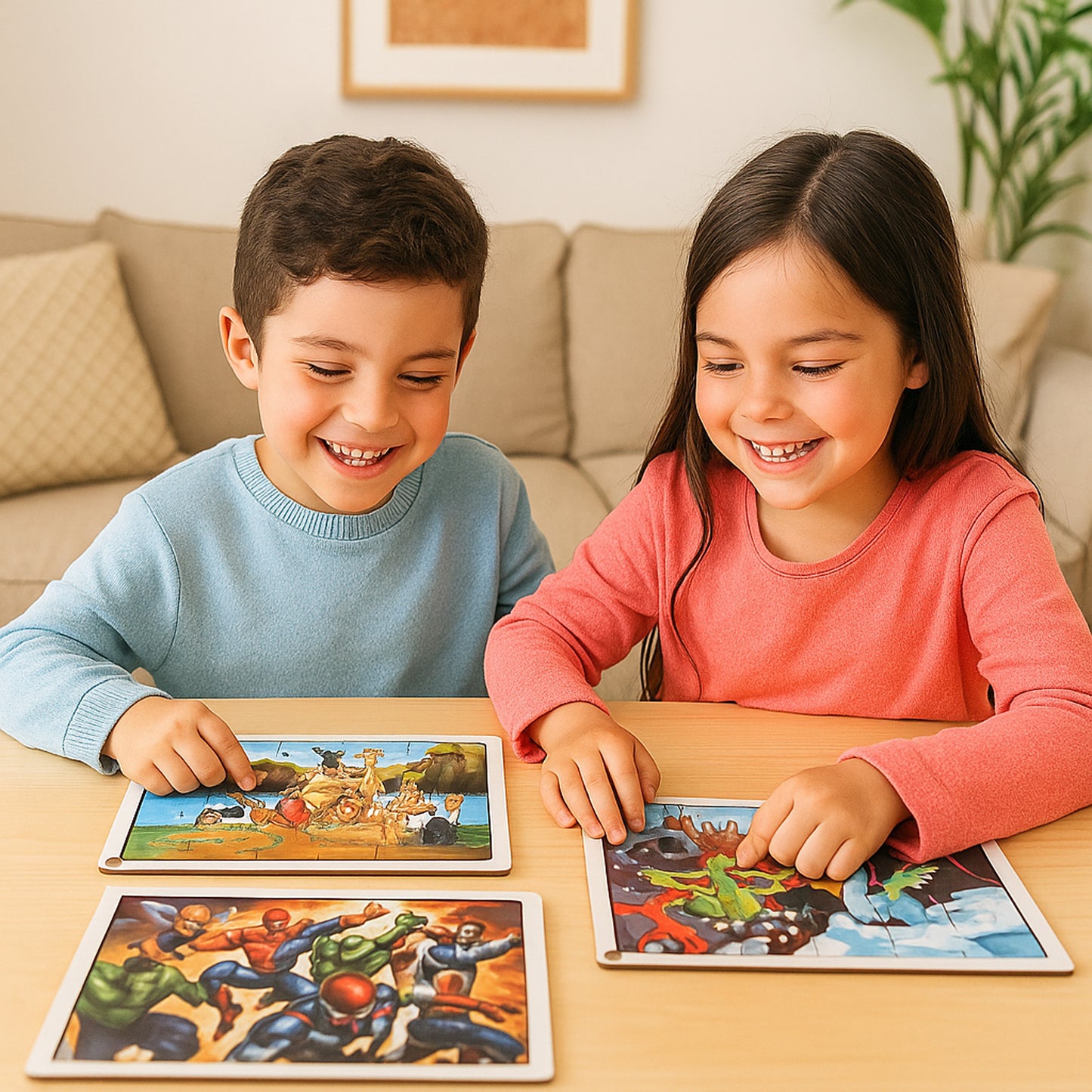 Wooden Jigsaw Puzzle Board for Kids - Assorted Cartoon & Animal Designs (1 Pc) - Happy Price - Image 6