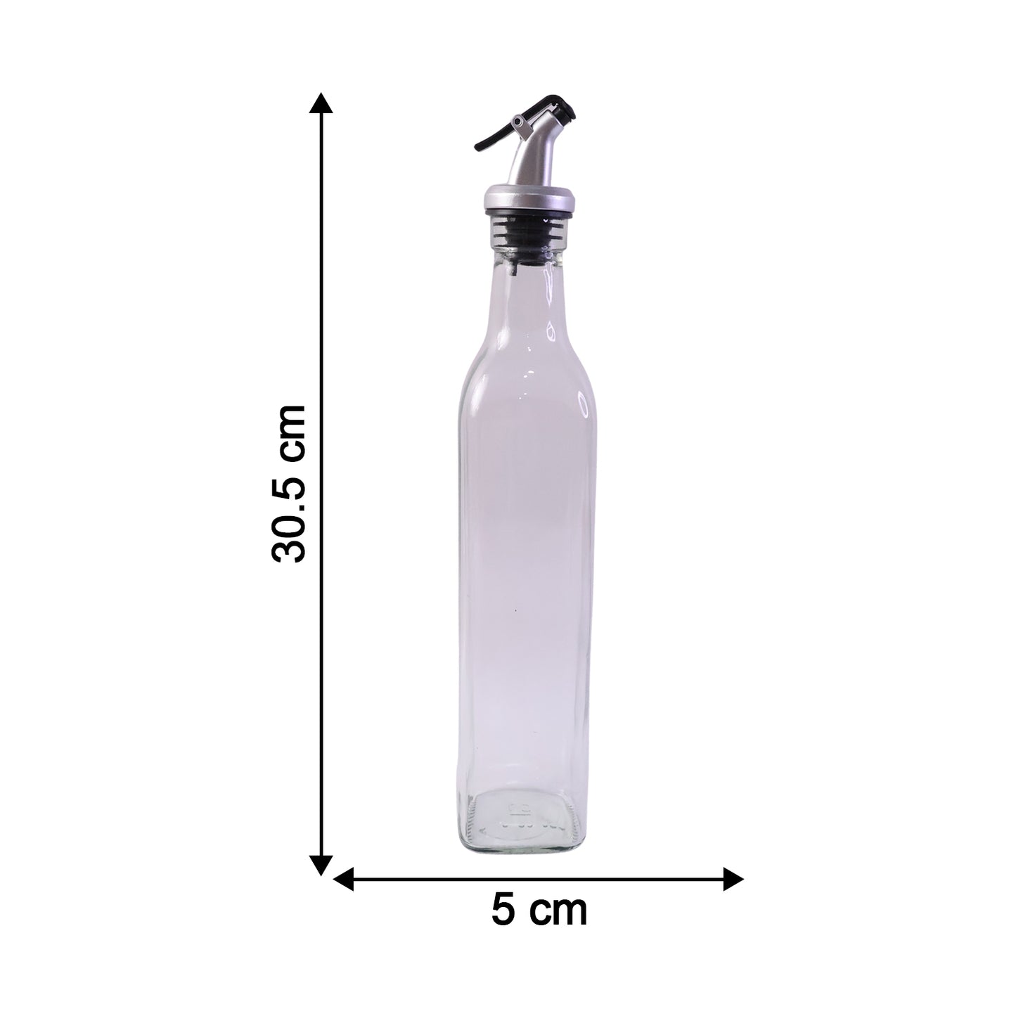Glass Oil Dispenser Bottle Set - 500ml Leak Proof Pourer (2 Pc) - Happy Price - Image 5