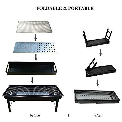 Folding Portable Barbeque Bbq Grill Set For Outdoor And Home - Happy Price - Image 6