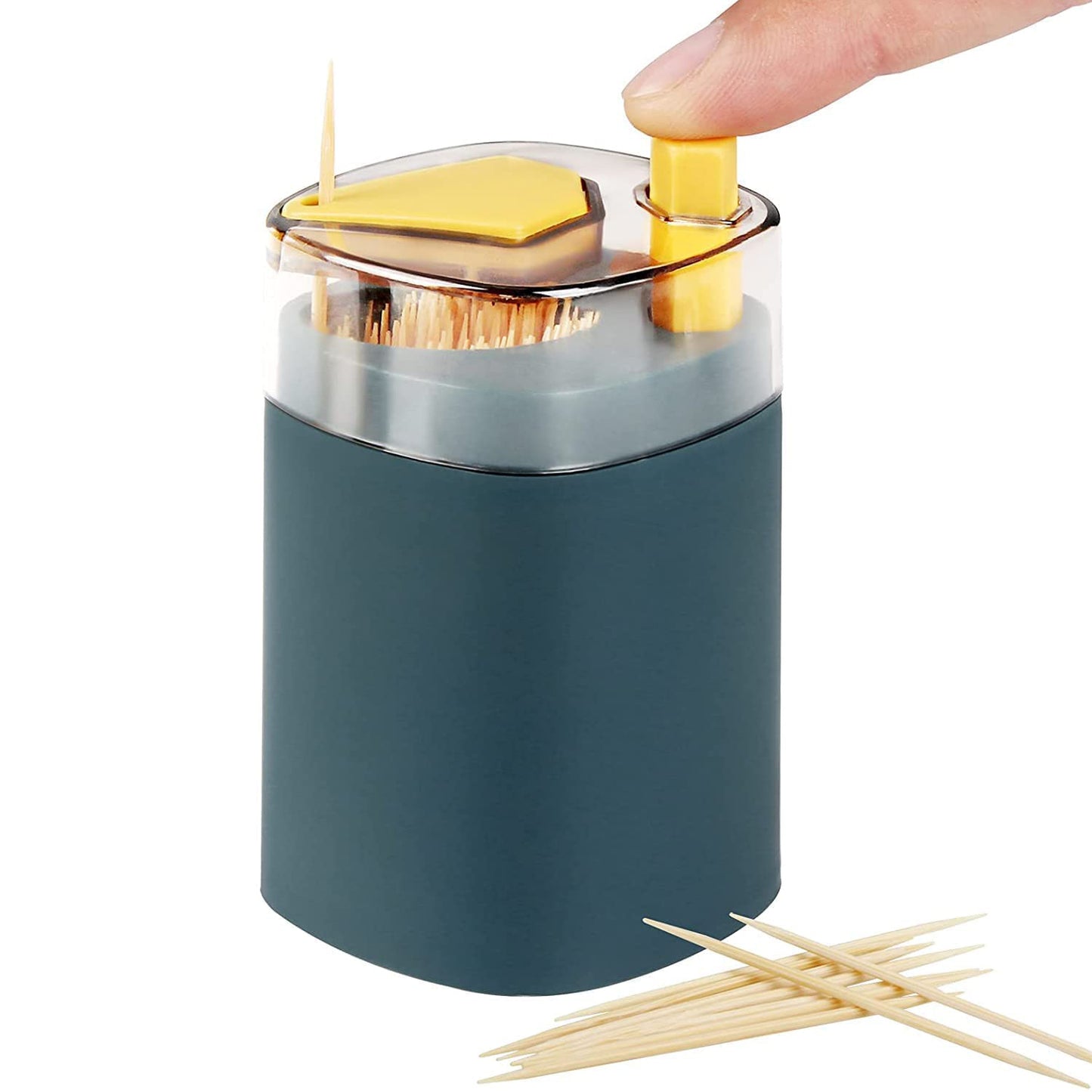 Toothpick Holder Dispenser Pop-up Automatic Toothpick Dispenser For Kitchen Restaurant Thickening Toothpicks Container Pocket Novelty Safe Container Toothpick Storage Box. - Happy Price - Image 7