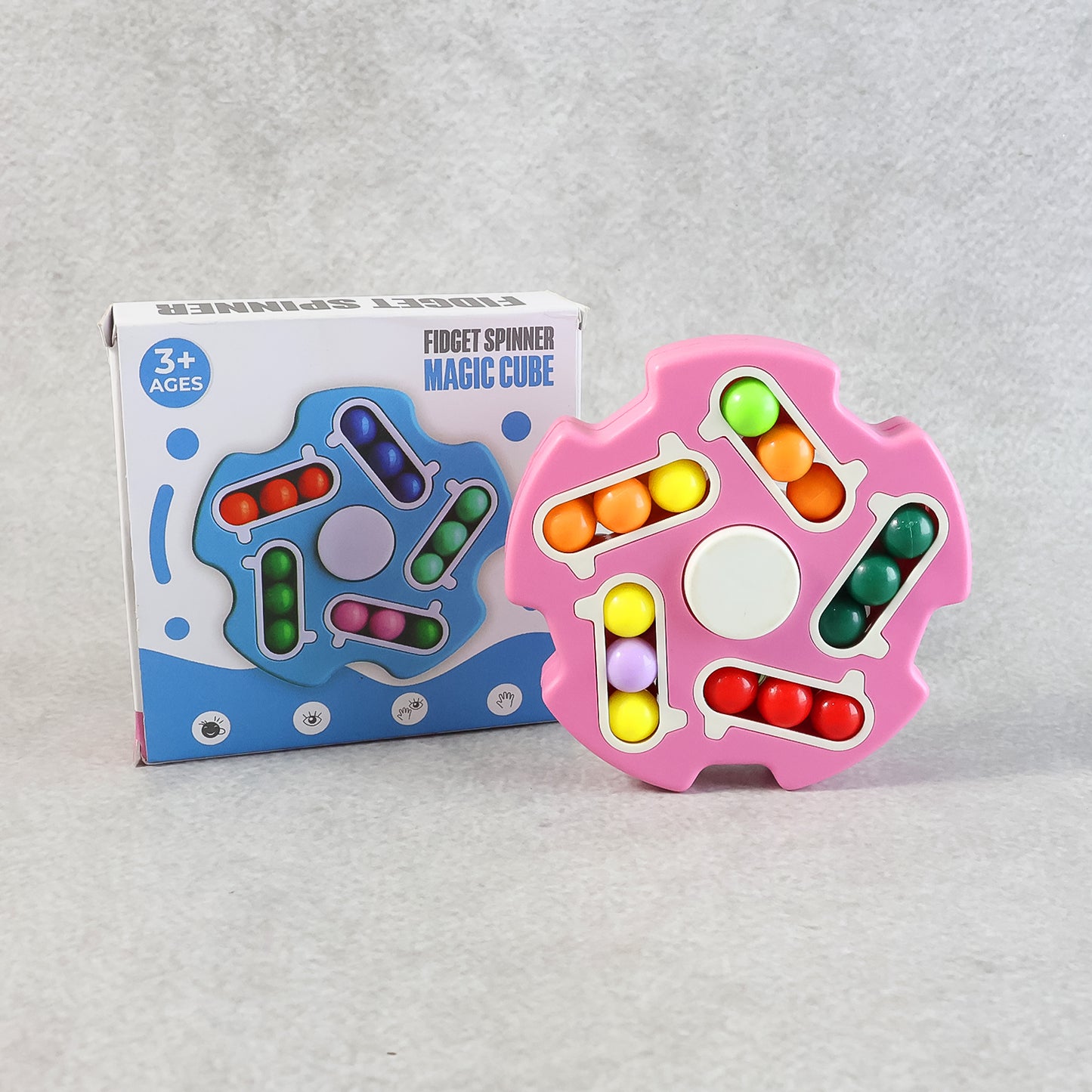 Multi-Track Fidget Spinner Puzzle Toy for Focus & Stress Relief - 1 Pc - Great Price - Image 3