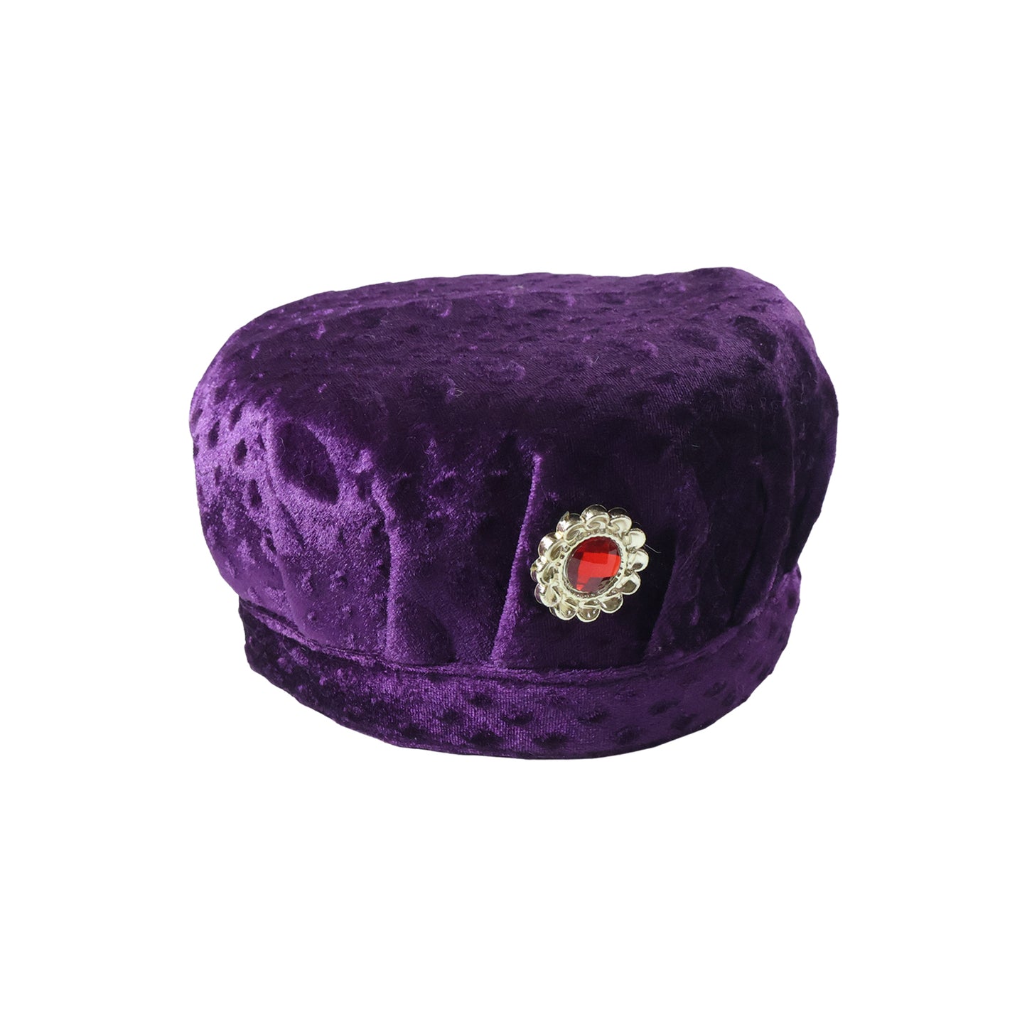 Soft Velvet Festive Cap for Boys (1 Pc) - Traditional Design with Stone Brooch - Great Price - Image 4