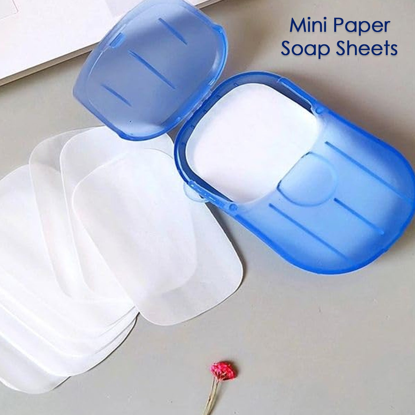 Portable Easy Carry Travel Paper Soap Sheet With Mini Box (20 Sheets In A Pack Approx Mix Color) - Happy Price - Image 5
