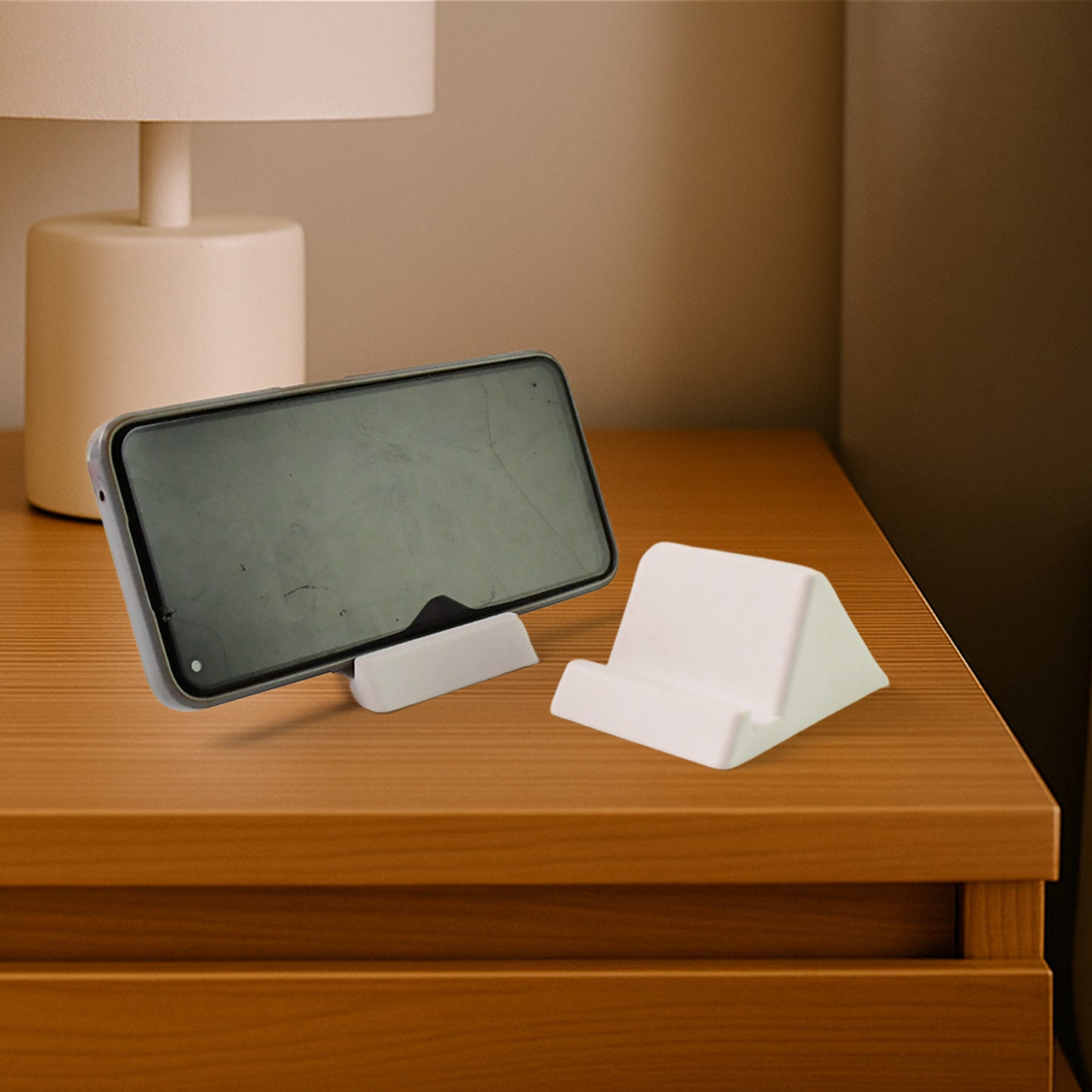 Compact Plastic Mobile Phone Holder Stand (2 Pc Mix Color) - Happy Price - Image 3