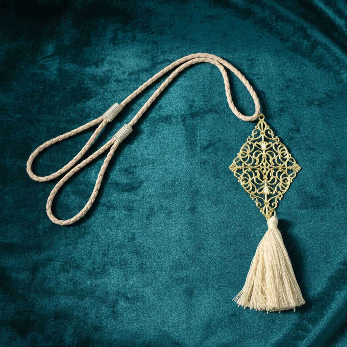 Decorative Curtain Tieback Tassel (1 Pc) - Elegant Braided Rope Holder - Happy Price - Image 3