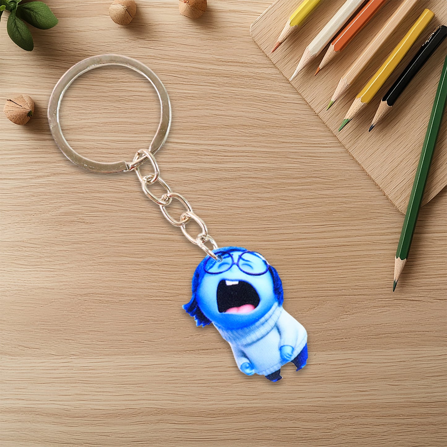 Cute Cartoon Character Girl Keychain For Kids Bags Stationery - Happy Price - Image 4