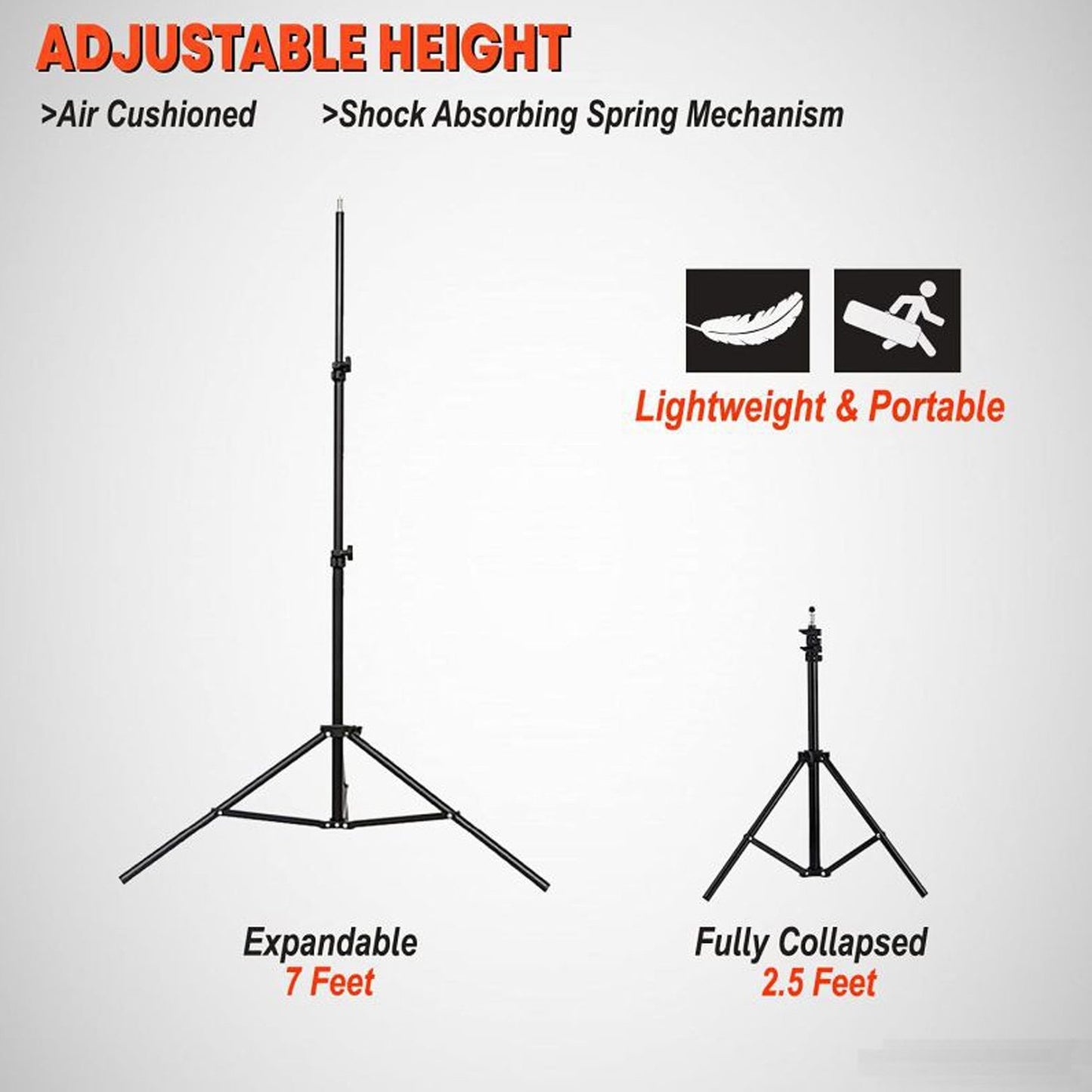 Portable Lightweight Metal Tripod Display Easel Stand - Adjustable Height - Great Price - Image 4