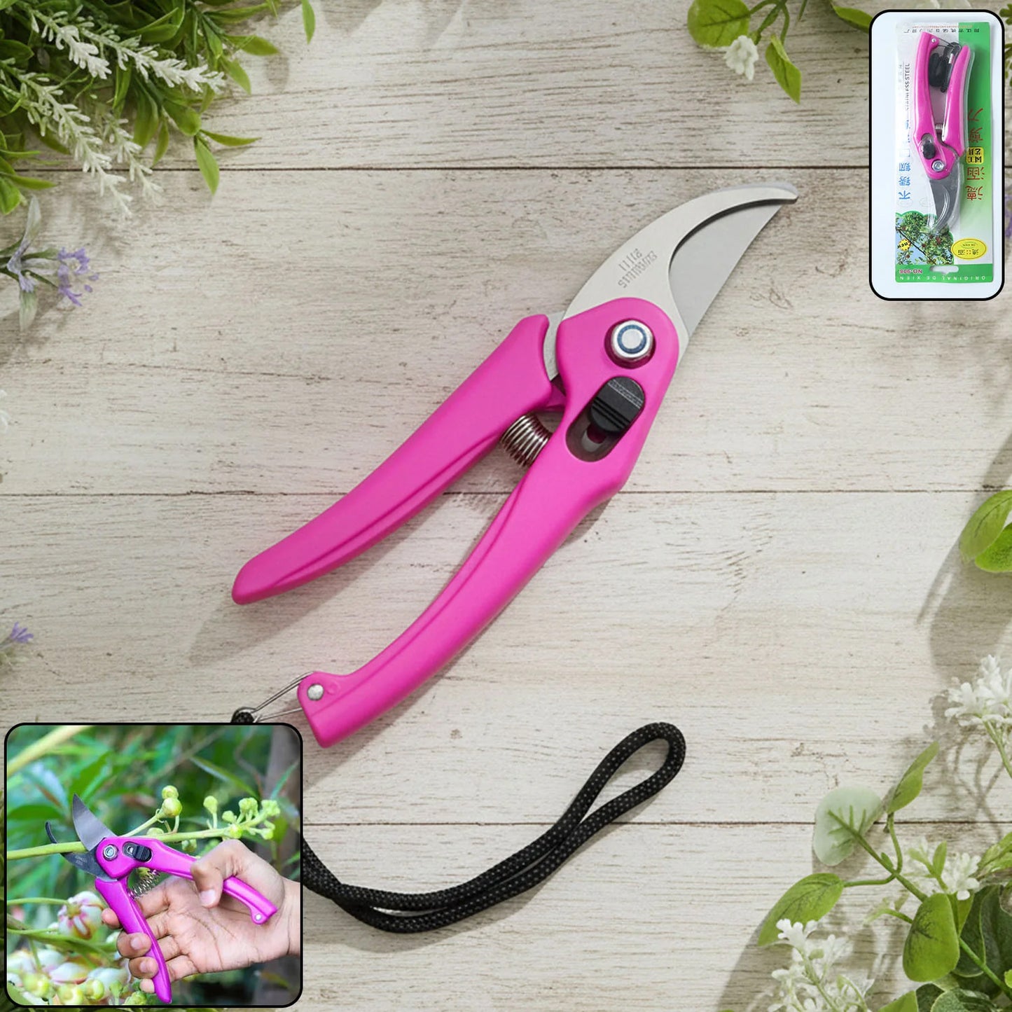 Gardening Tool Kit with Gloves (1 Set) - Hand Trowel, Transplanter, Cultivator, Pruner - Happy Price - Image 6
