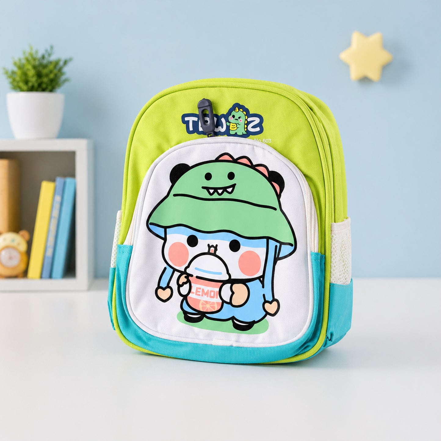 Kids Cartoon Print Sling Bag - Lightweight School & Travel Backpack (28x23 Cm) - Great Price - Image 3