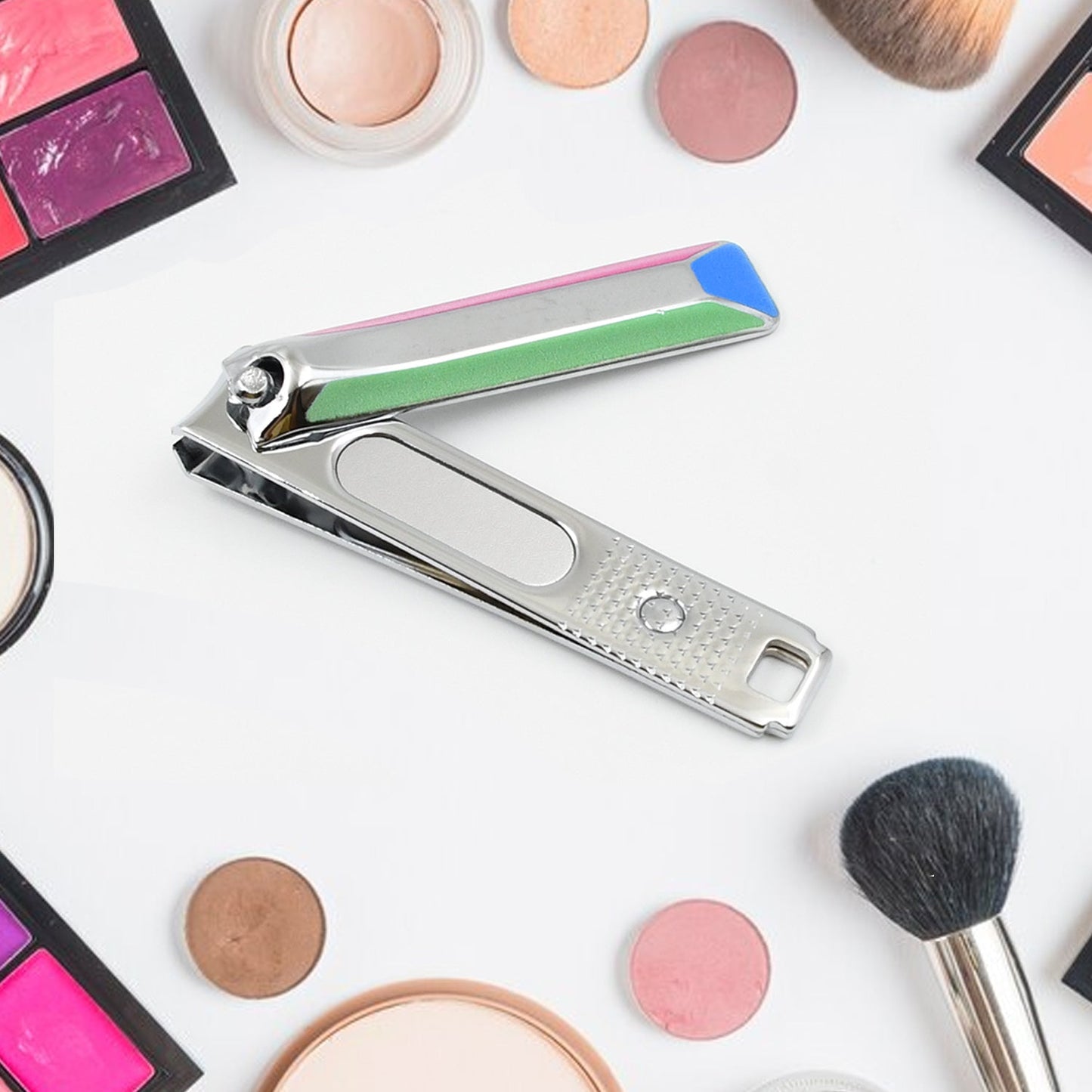 Stainless Steel Folding Portable Large Nail Clippers With Nail File (1 Pc Mix Design) - Happy Price - Image 7