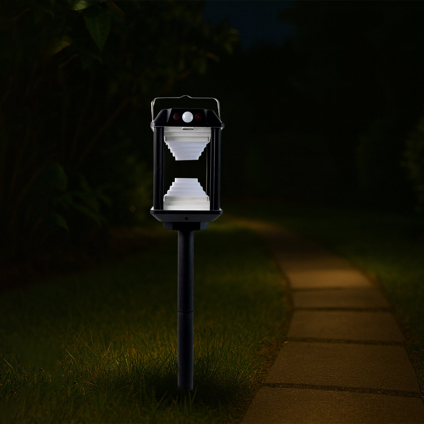 Solar Motion Sensor LED Wall Lamp - Waterproof Outdoor Light (1 Set) - Happy Price - Image 5