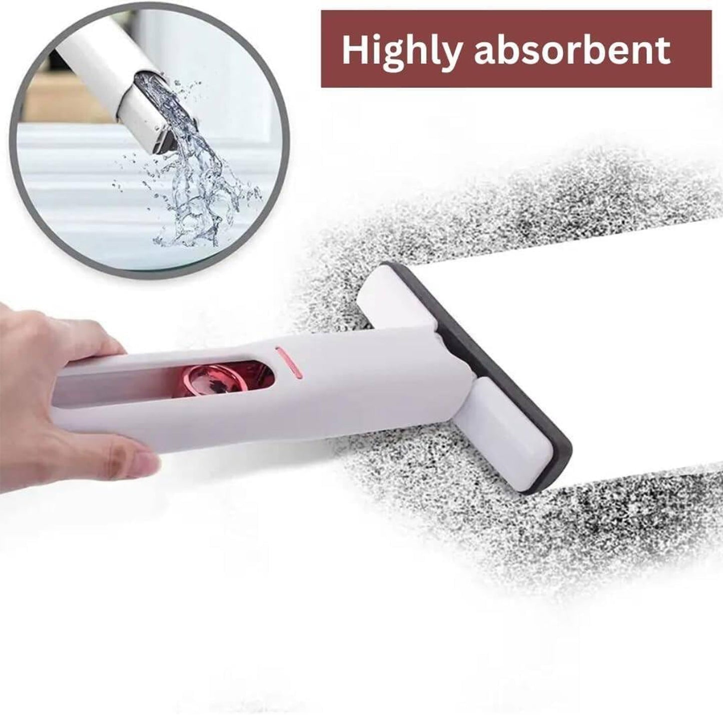 2-in-1 Rotating Head Glass Wiper Squeegee - 1 Pc - Happy Price - Image 5