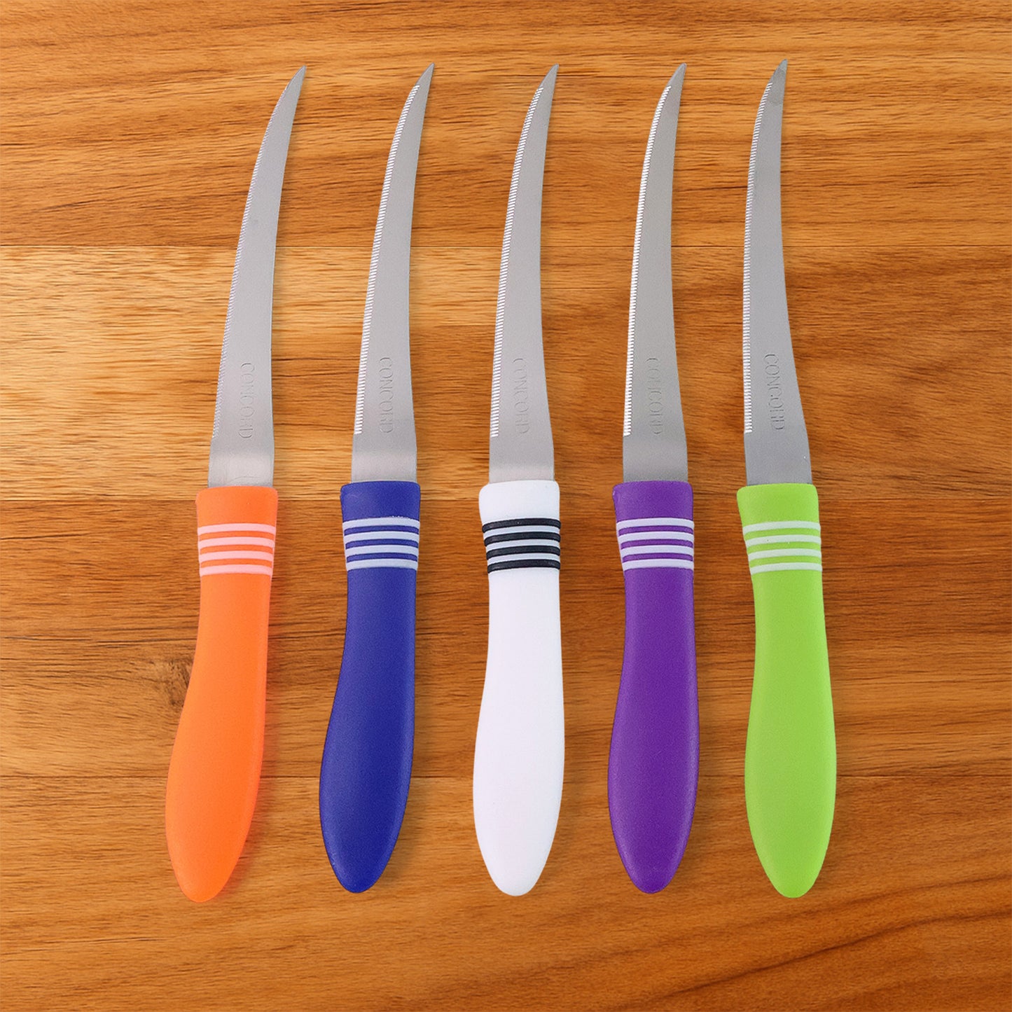Stainless Steel Multipurpose Serrated Knife Set (12 Pc) - Happy Price - Image 3