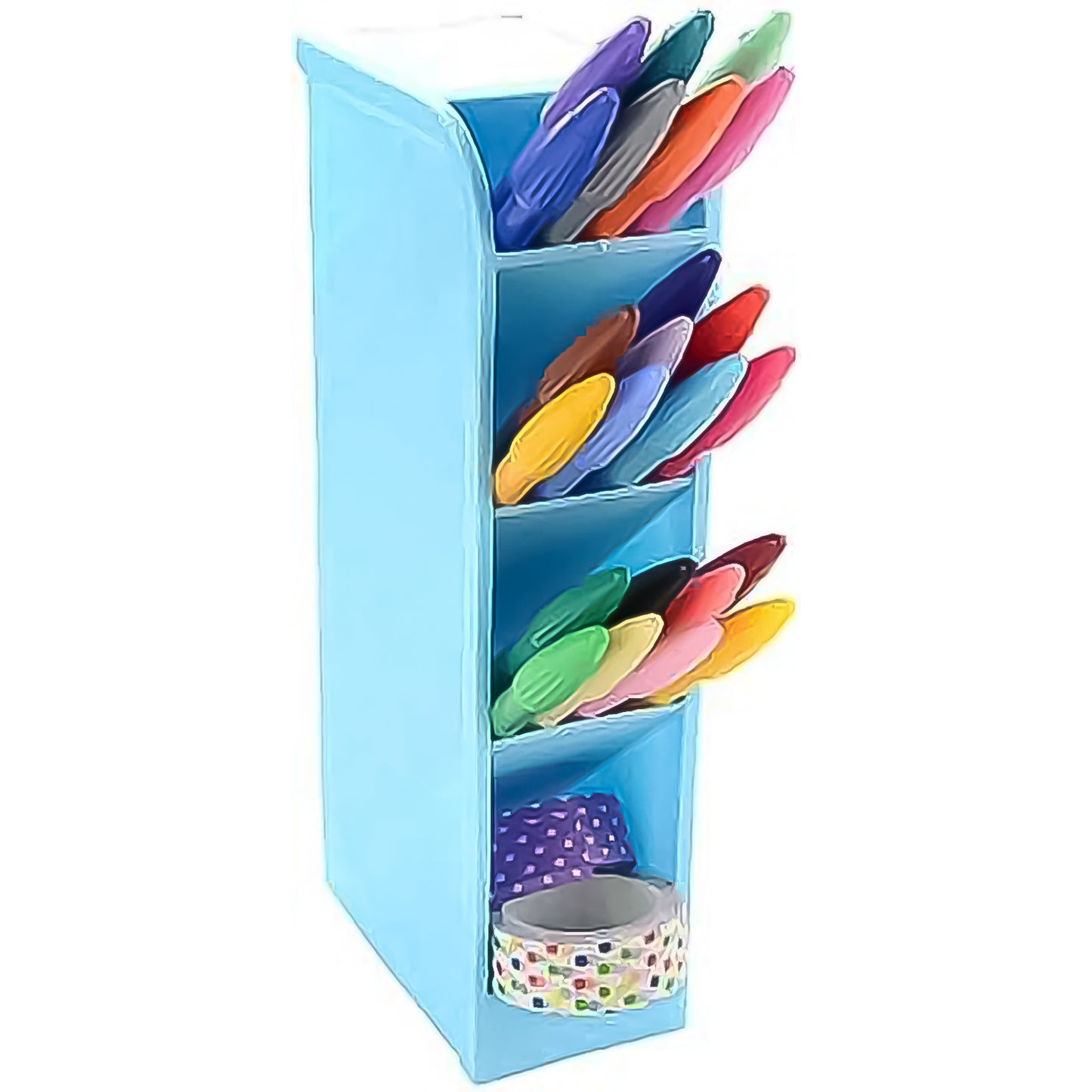Multipurpose 4 Compartment Pen Holder Office Desktop (1 Pc) - Happy Price - Image 4