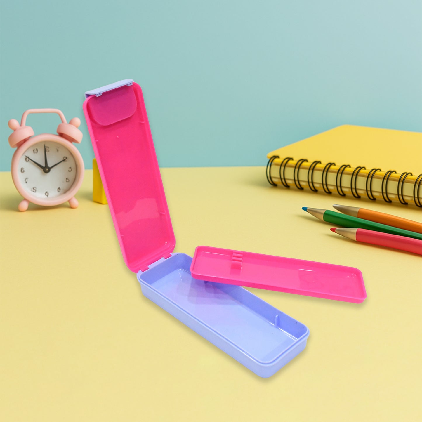 Stylish Cartoon Printed Hard Top Pencil Box For Kids (1 Pc Mix Design) - Happy Price - Image 5