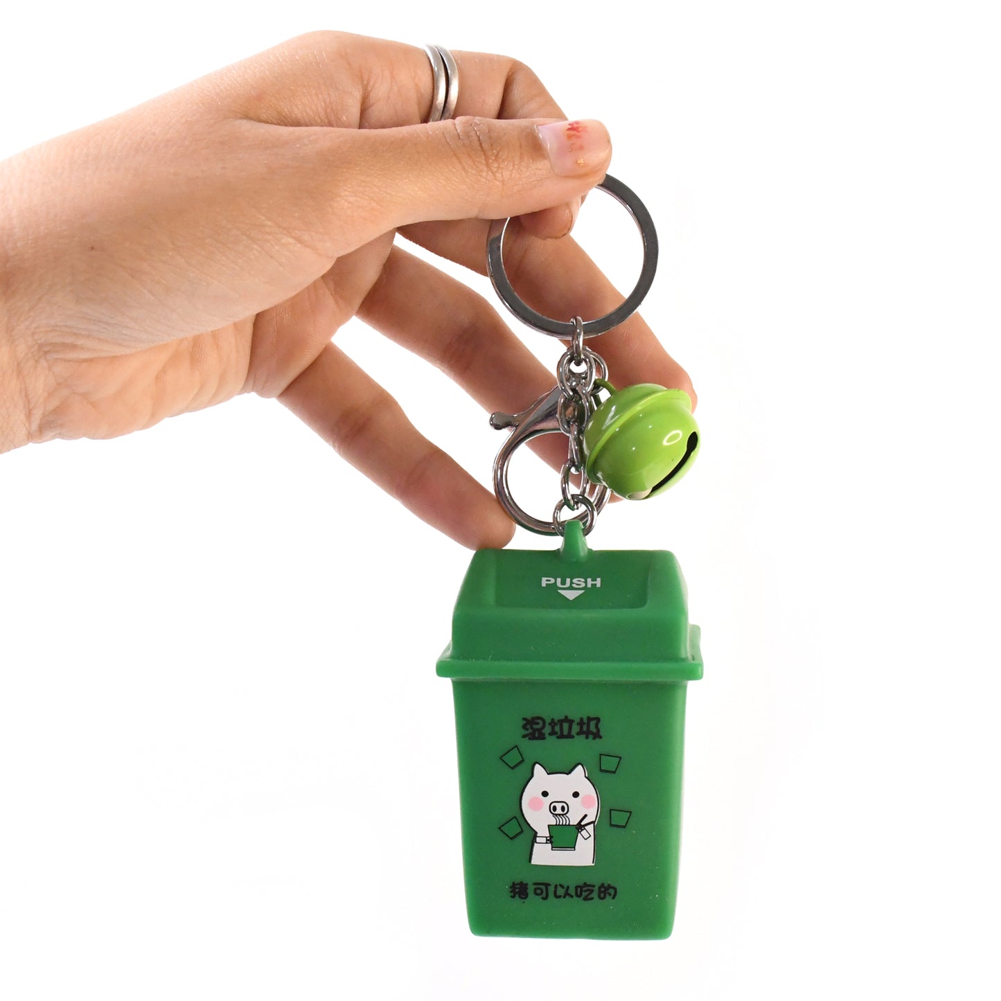 Trash Can Keychain Recycle Can Keyring Novelty Keychain Garbage Classification Keyholder For And Adults - Happy Price - Image 3