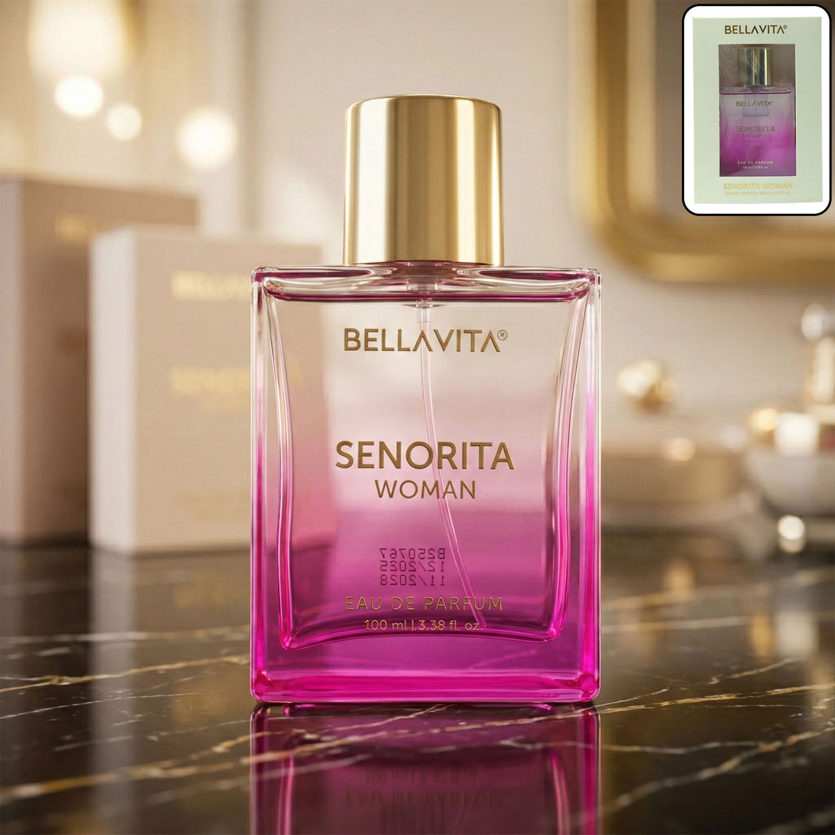 Bellavita Senorita Eau De Perfume for Women, 100 ML - Floral Fruity Scent - Great Price - Image 2