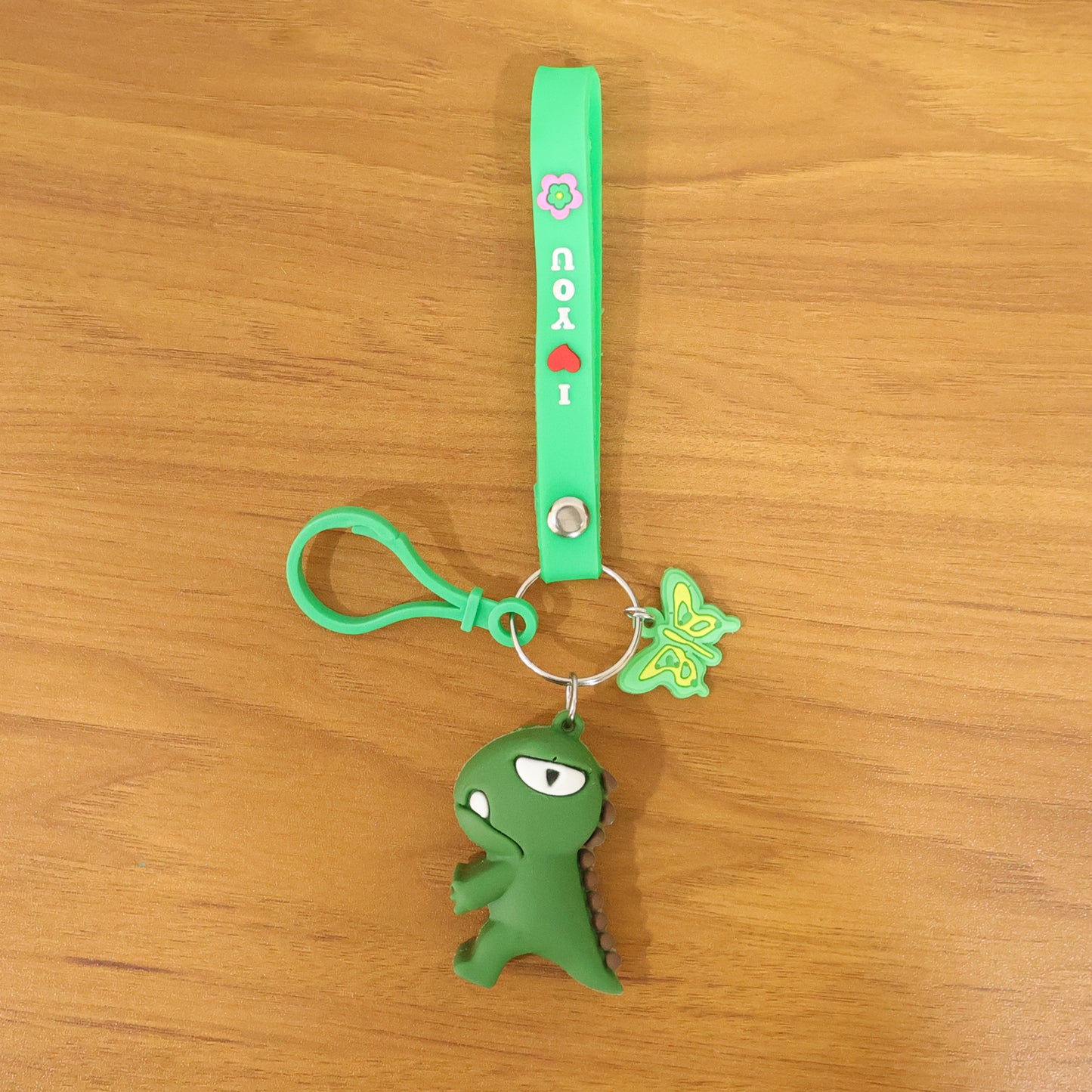 Cute Dinosaur Silicone Keychain with Strap - 1 Pc - Happy Price - Image 7