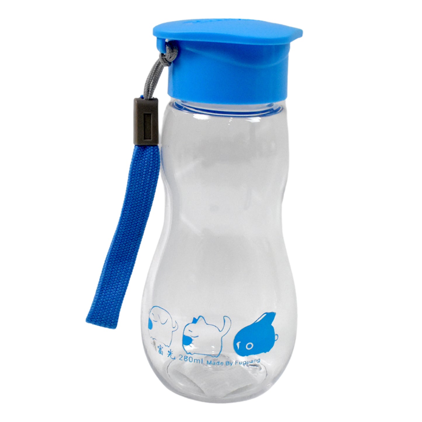 Transparent Travel Portable Water Bottle With Carry Straps (280 Ml 1 Pc) - Happy Price - Image 5