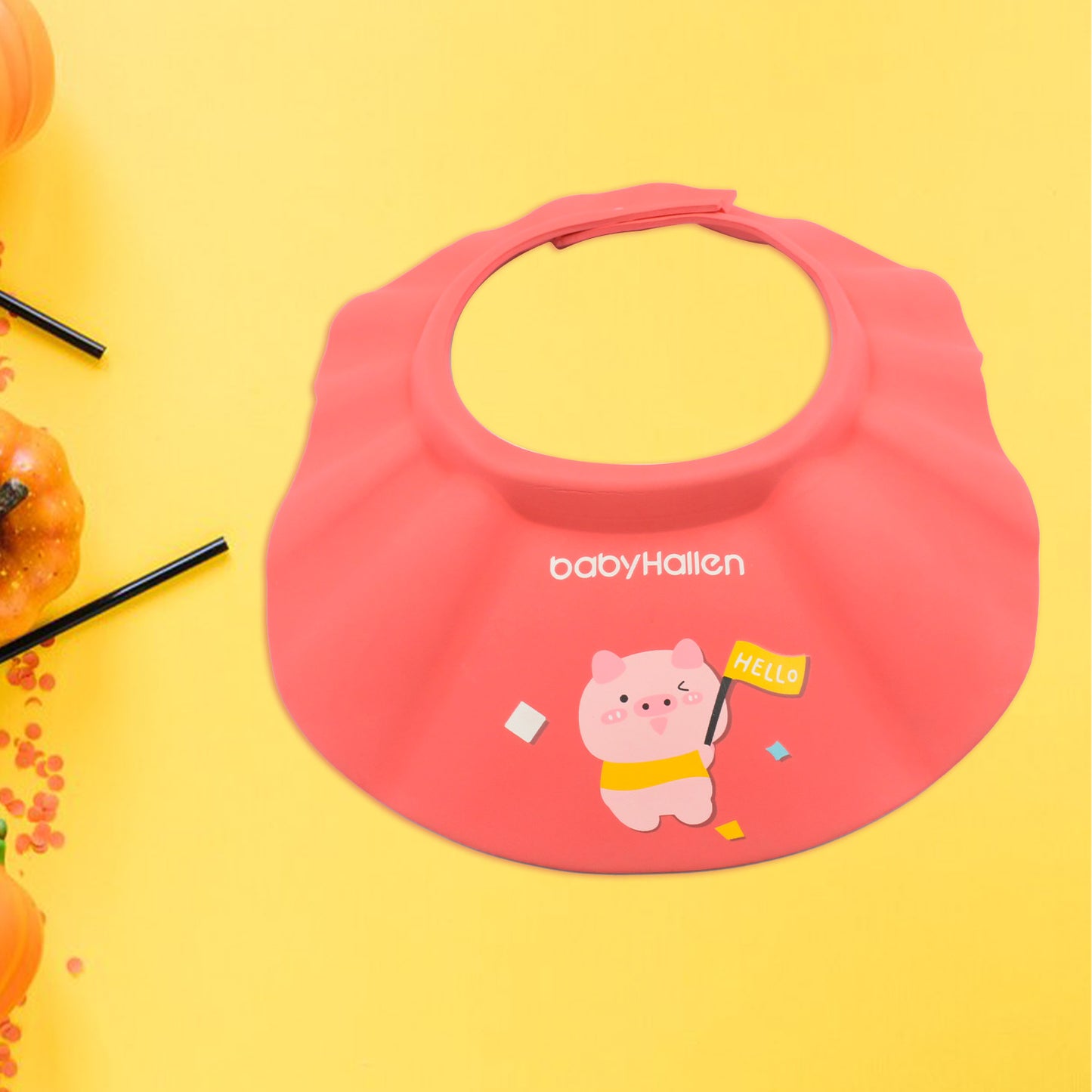 Baby Shower Caps Bath Cap For Toddlerbabykidesoft Flexible Material Visor Hat Safe Shampoo Protection Shampoo Cap Hat New Born Infants Babies Shield Eyesears Protector Soft Comfortable Wash Hair (1 Pc) - Happy Price - Image 6