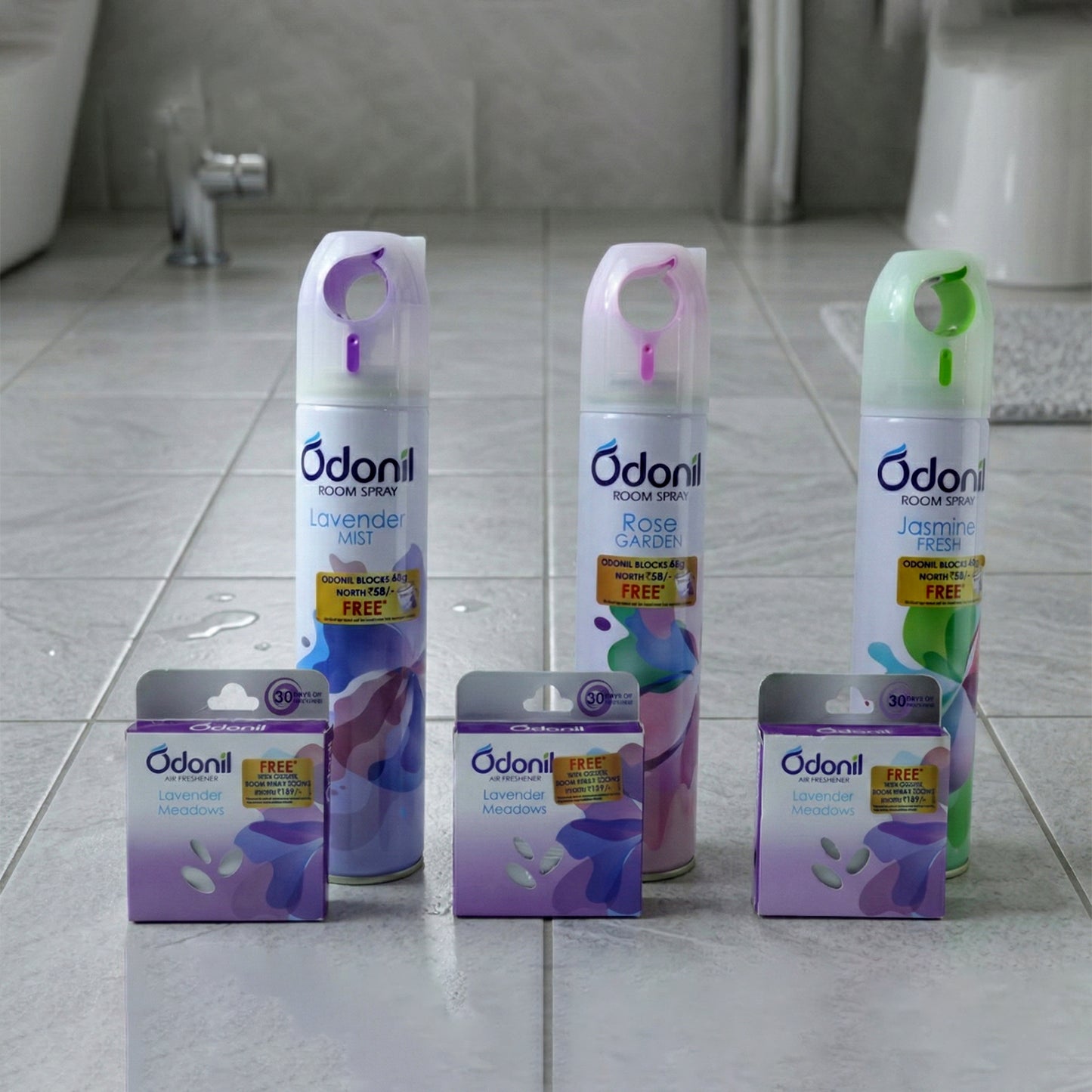 Combo Pack: 220ml Room Spray & Solid Air Freshener Blocks - Mixed Scents - Great Price - Image 3