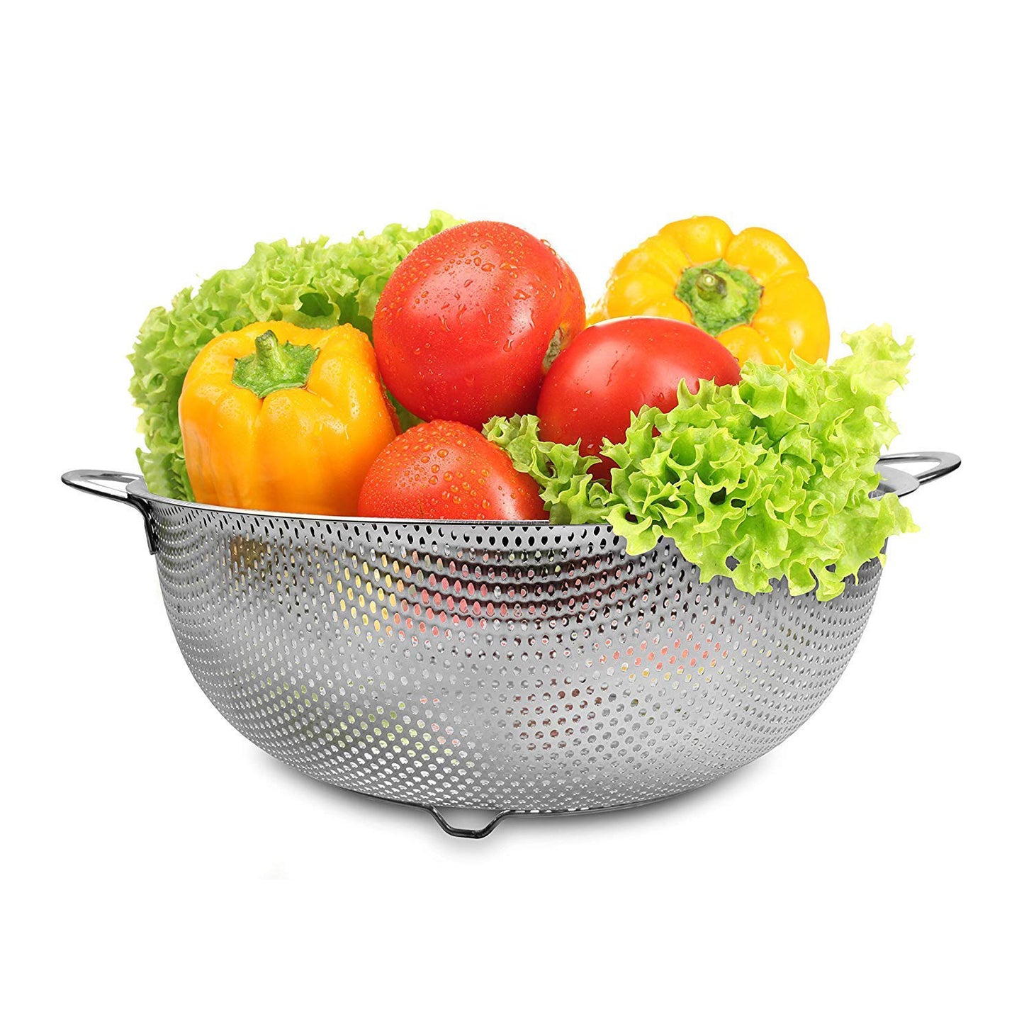 Stainless Steel Rice Vegetables Washing Bowl Strainer Collapsible Strainer. - Happy Price - Image 5