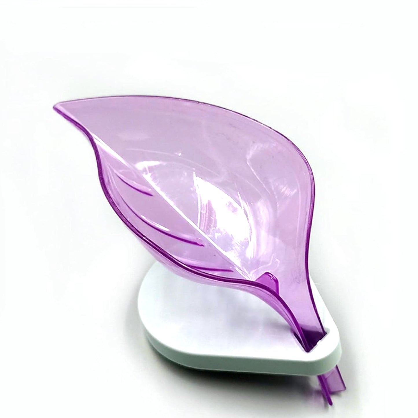Self Draining Leaf Soap Holder with Suction Cup - Bathroom & Kitchen Organizer (1 Pc) - Happy Price - Image 4